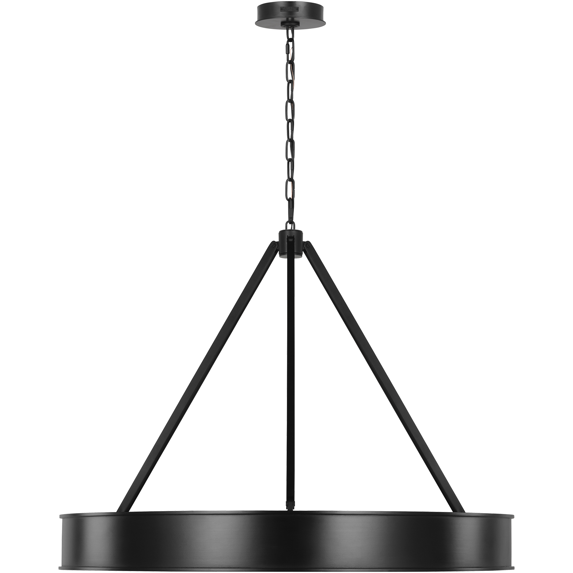 Leonard LED 36 inch Aged Iron Chandelier Ceiling Light