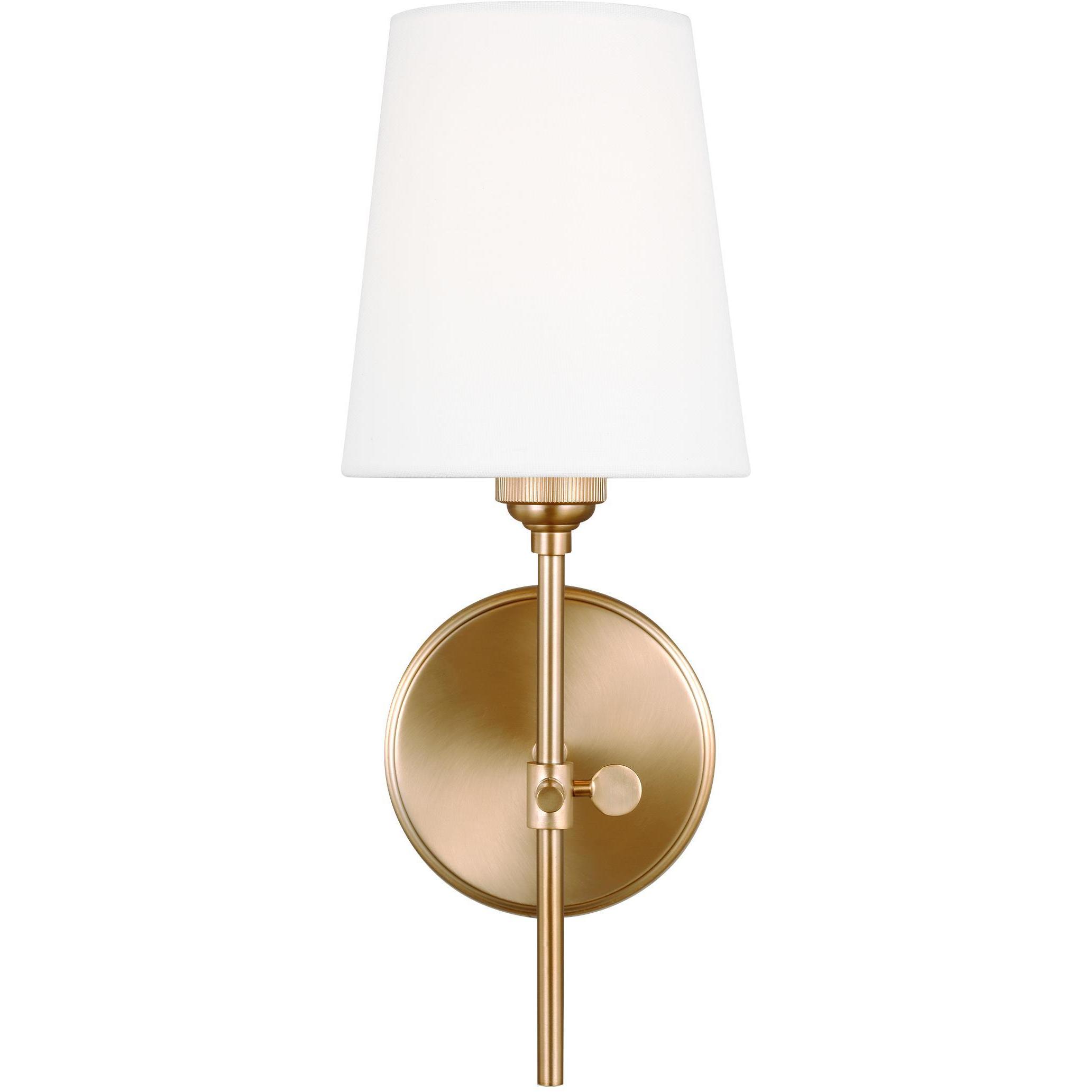 TOB by Thomas O'Brien Baker 1 Light Satin Brass Sconce Wall Light