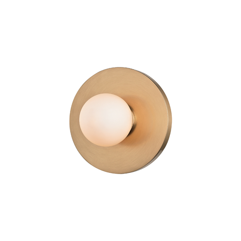Taft LED 4.75 inch Aged Brass ADA Wall Sconce Wall Light, Opal Matte