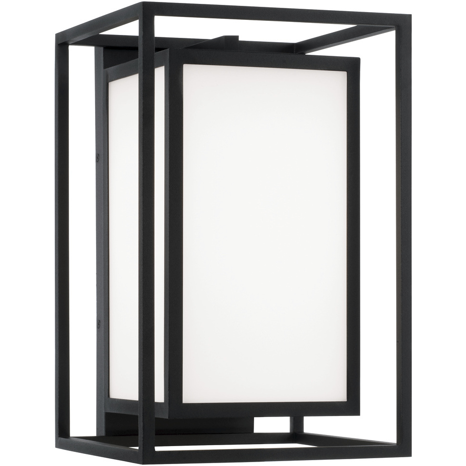 Aiden 1 Light 14 inch Black Outdoor Wall Lantern