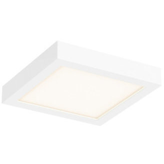 Delta LED 6 inch White Flushmount Ceiling Light, Indoor/Outdoor