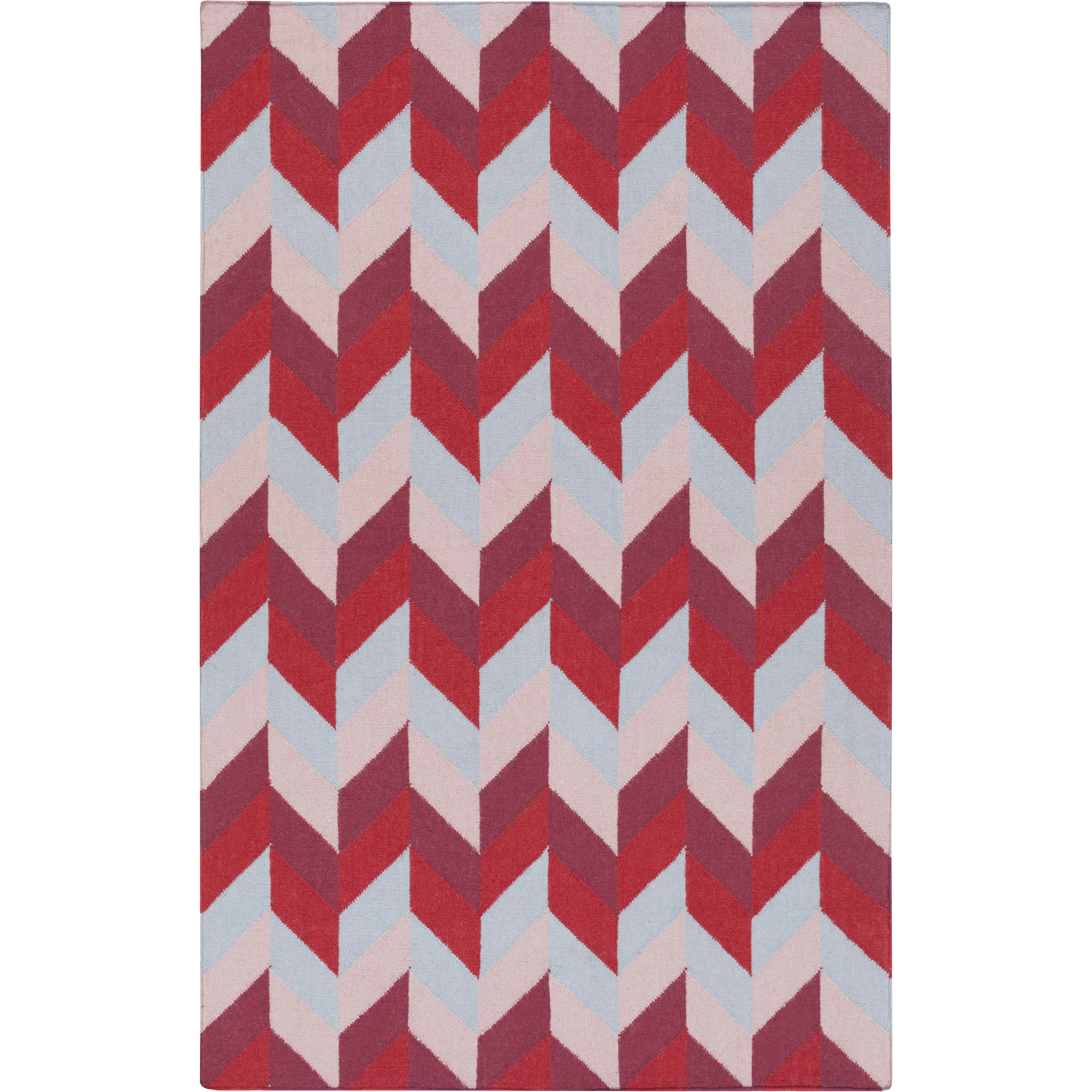 Talitha 132 X 96 inch Garnet, Rose, Fuchsia, Denim Rug