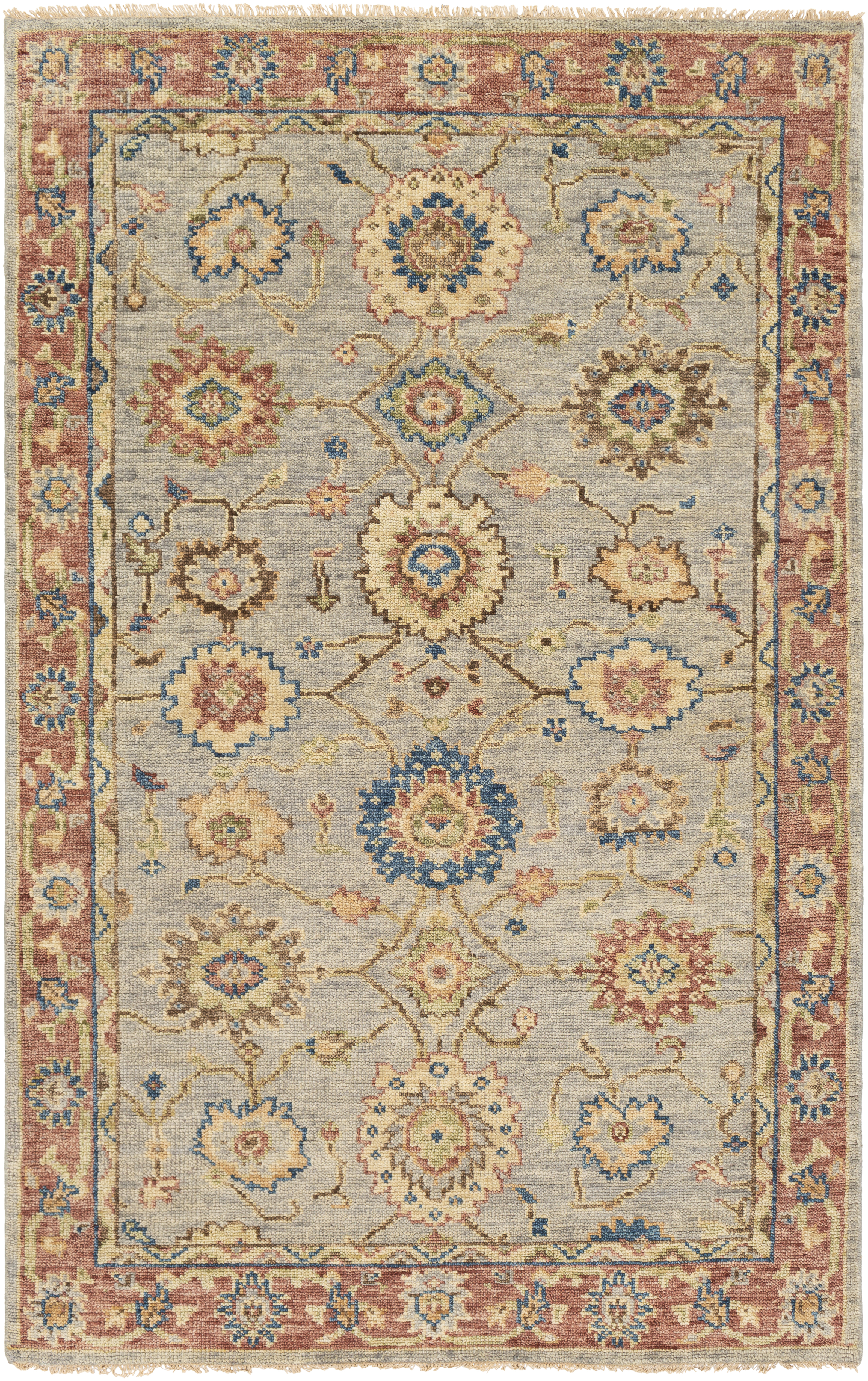 Biscayne 108 X 72 inch Blue Rug in 6 X 9, Rectangle