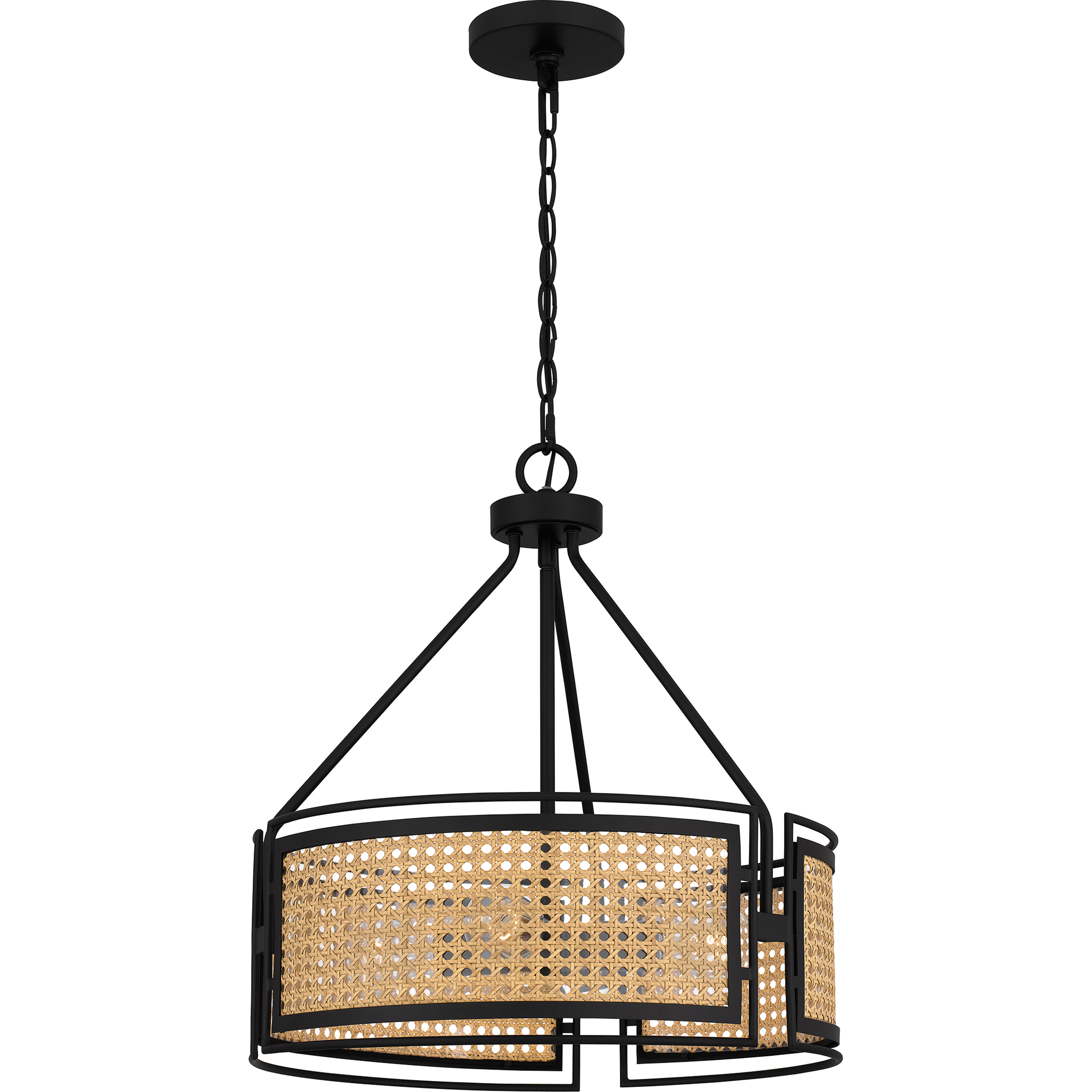 Priya 3 Light 18 inch Matte Black Pendant Ceiling Light