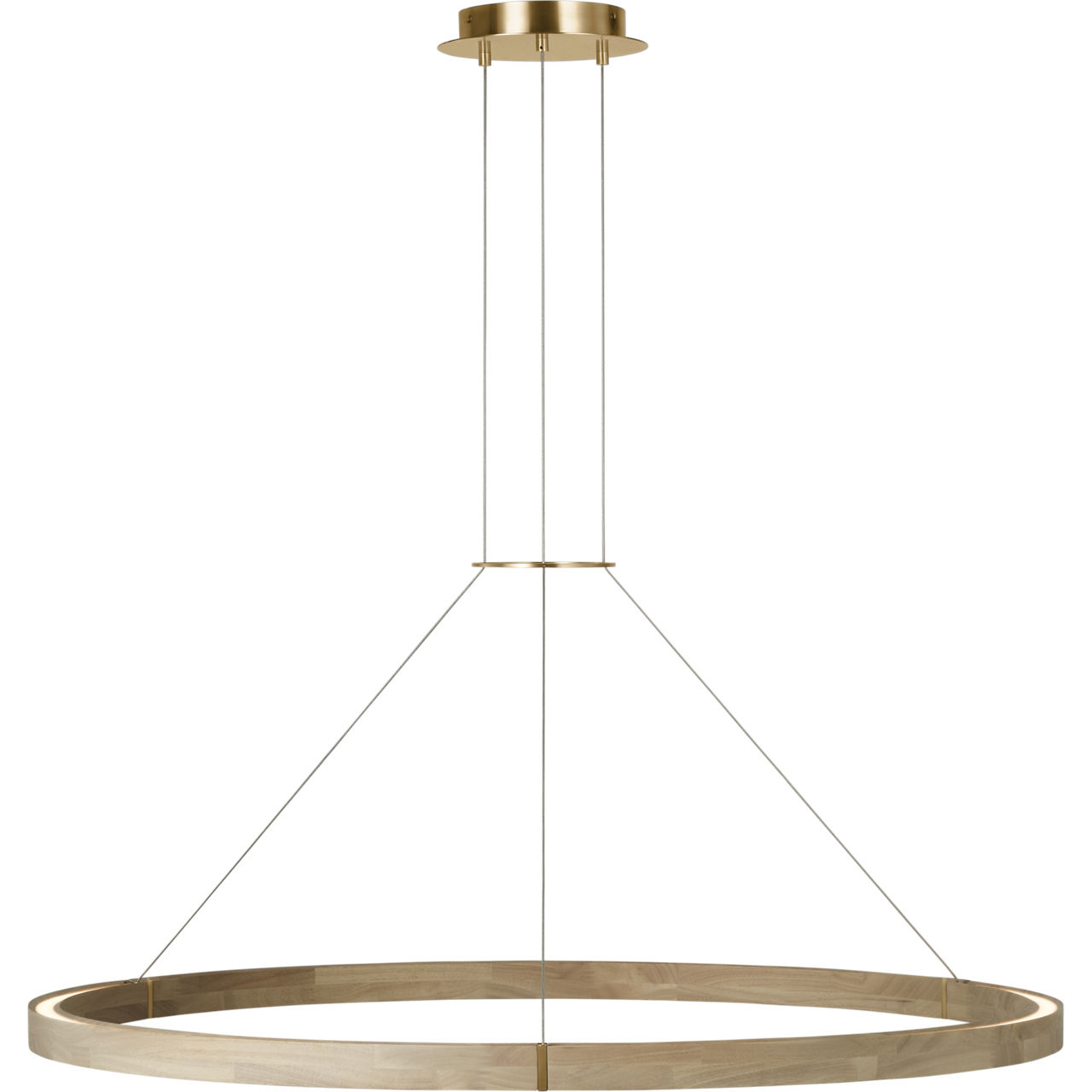 Sean Lavin Ashok LED 48.7 inch Hand Rubbed Antique Brass Chandelier Ceiling Light