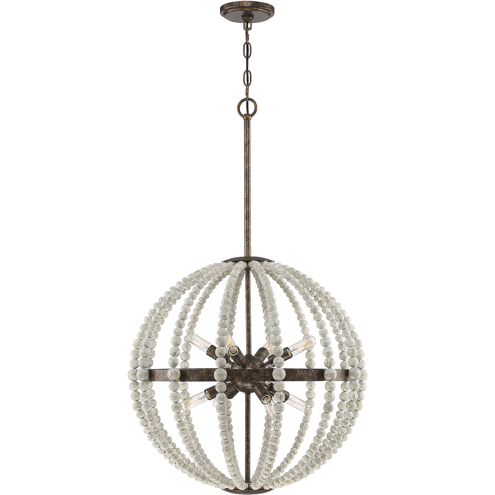 Desoto 8 Light 22.58 inch Avignon Pendant Ceiling Light
