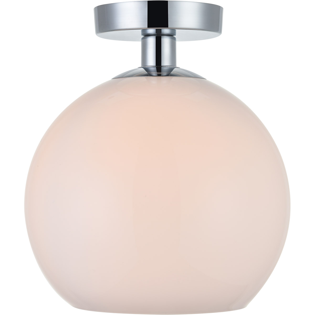 Baxter 1 Light 9.8 inch Chrome Flush Mount Ceiling Light