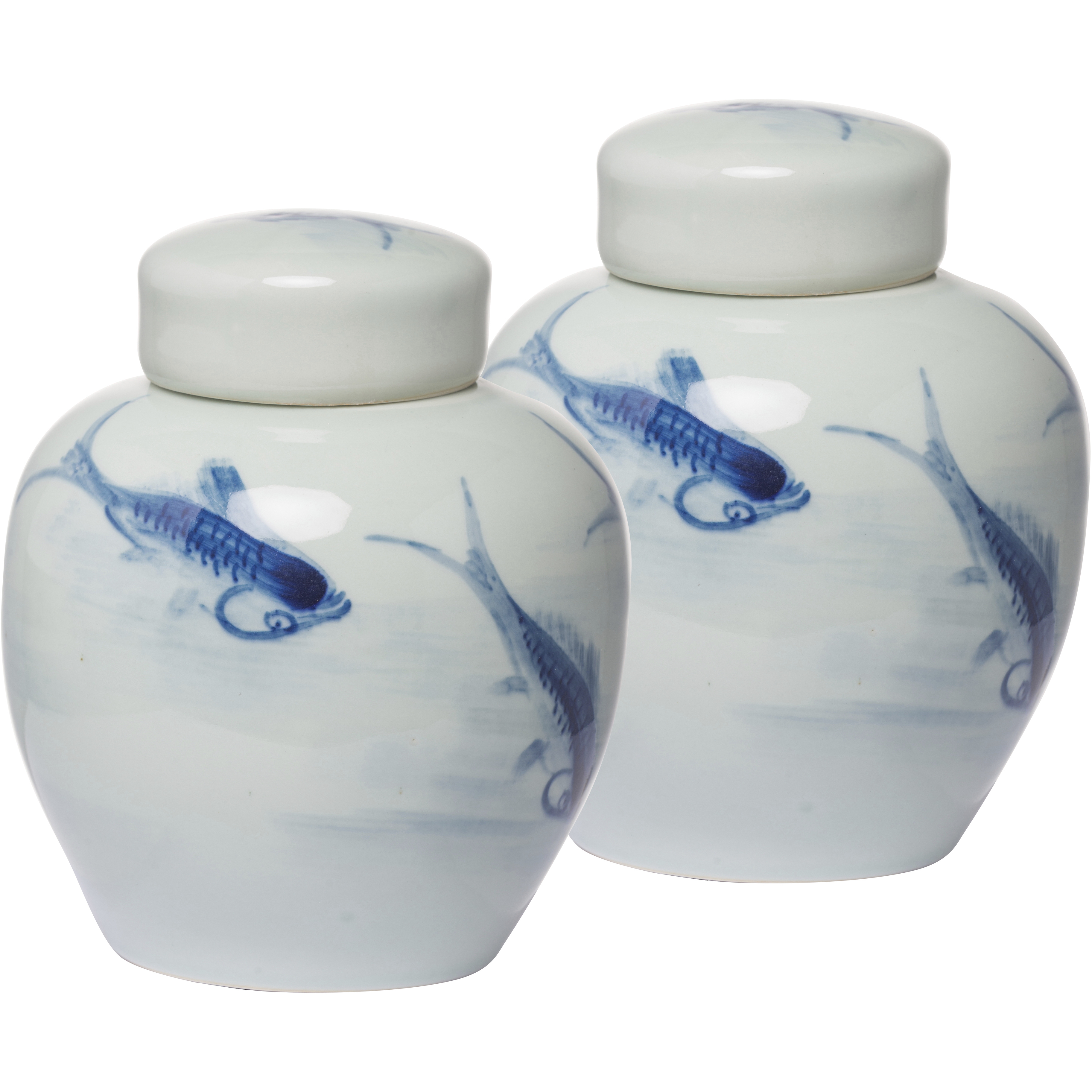 Koi 7.9 X 6.5 inch Vase, Set of 2