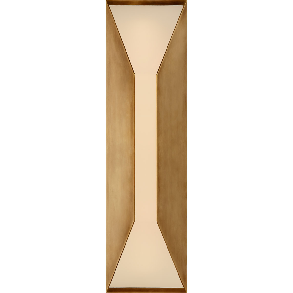 Kelly Wearstler Stretto LED 16 inch Antique-Burnished Brass Outdoor Sconce, Medium