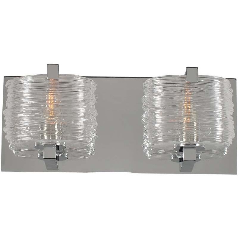 South Bay LED 12 inch Chrome Bath Vanity Light Wall Light