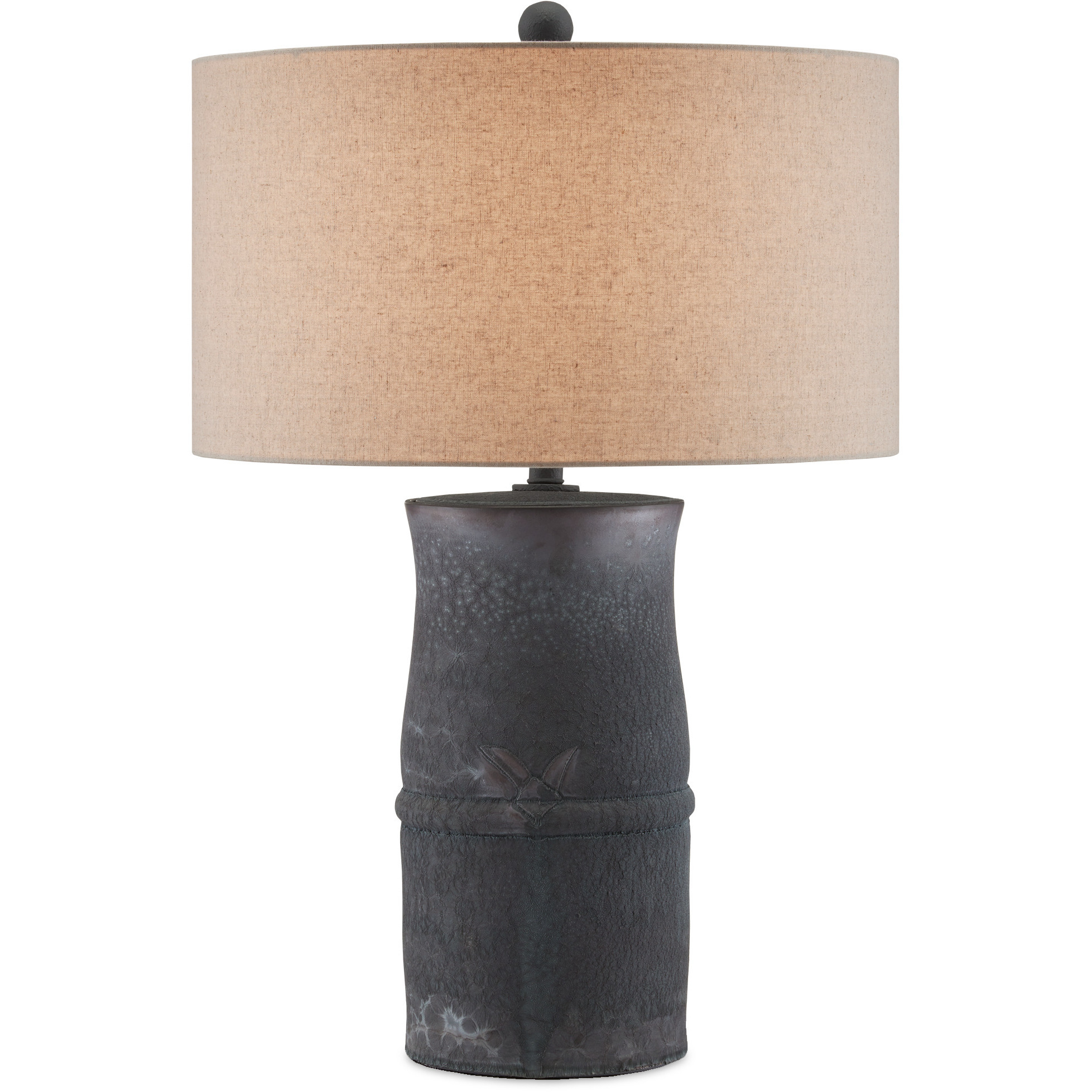 Croft 30 inch 150 watt Charcoal Table Lamp Portable Light, Barry Goralnick Collection