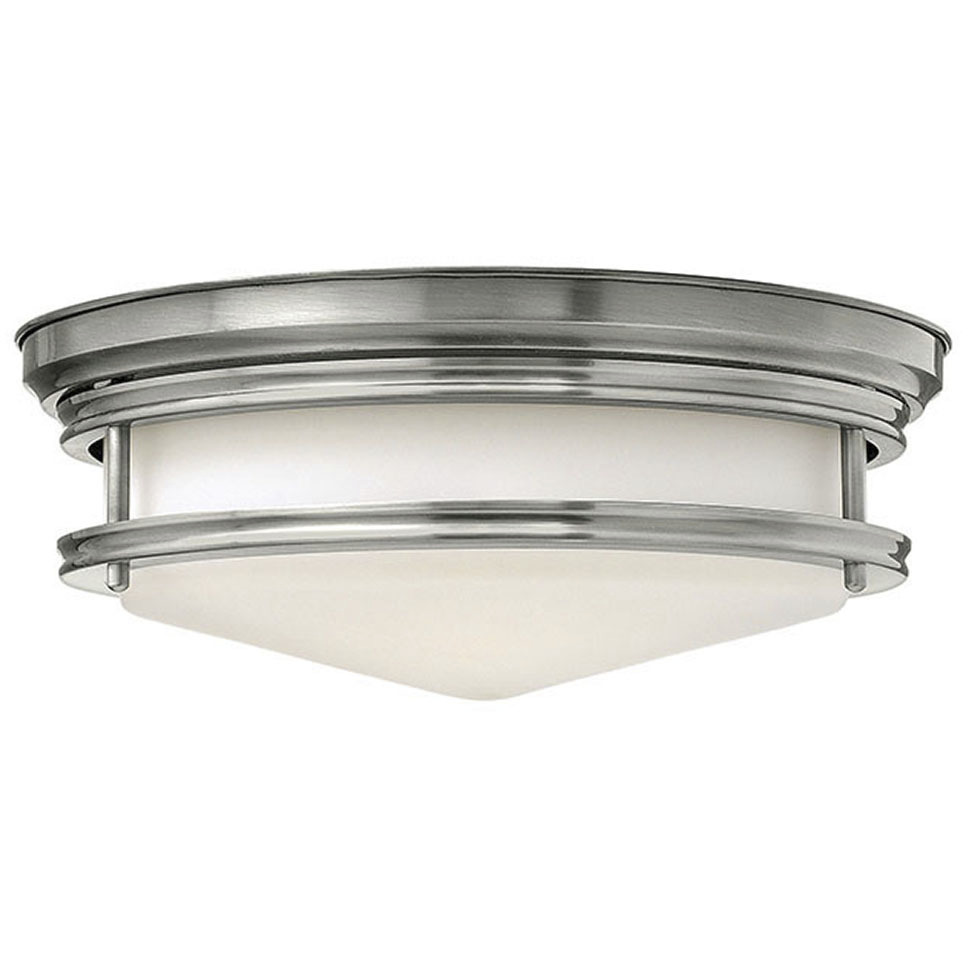Hadley 3 Light 14 inch Antique Nickel Indoor Flush Mount Ceiling Light