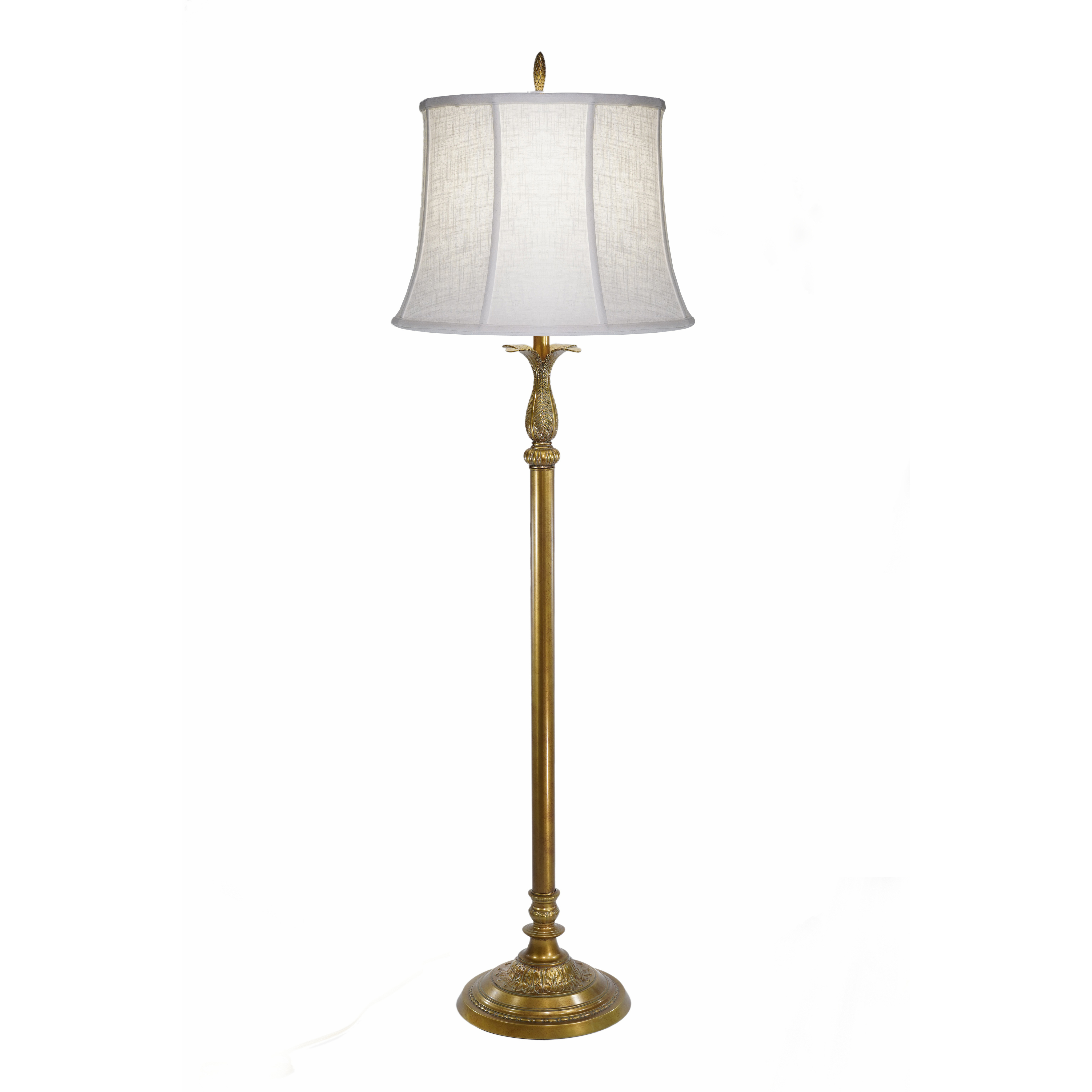 Ellie 60 inch Polished Honey Brass Floor Lamp Portable Light