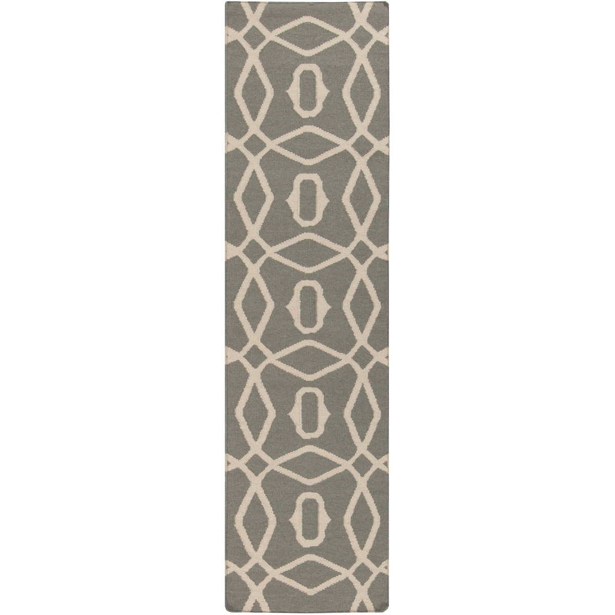 Frontier 96 X 30 inch Medium Gray, Beige Rug
