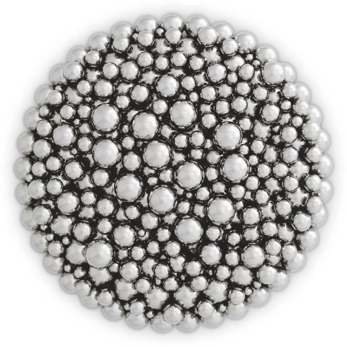 Silvershore Polished Steel Wall Object