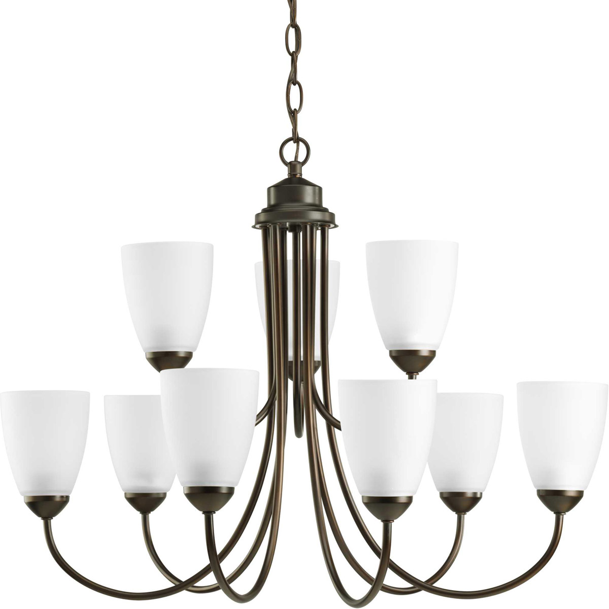 Gather 9 Light 27.75 inch Antique Bronze Chandelier Ceiling Light