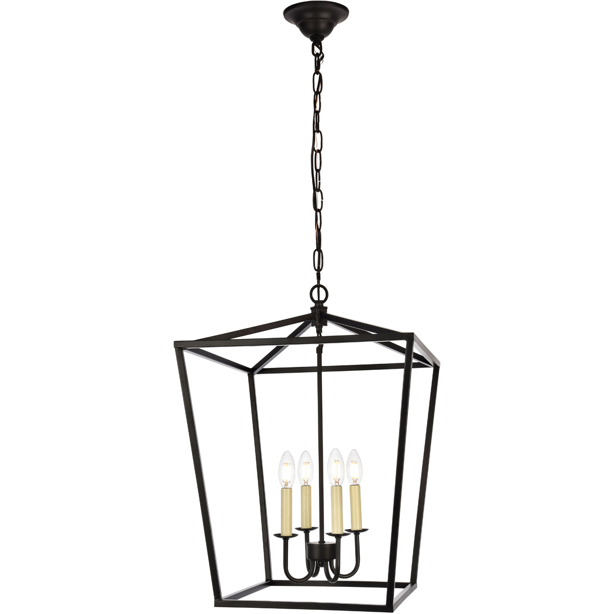 Maddox 4 Light 17 inch Black Pendant Ceiling Light