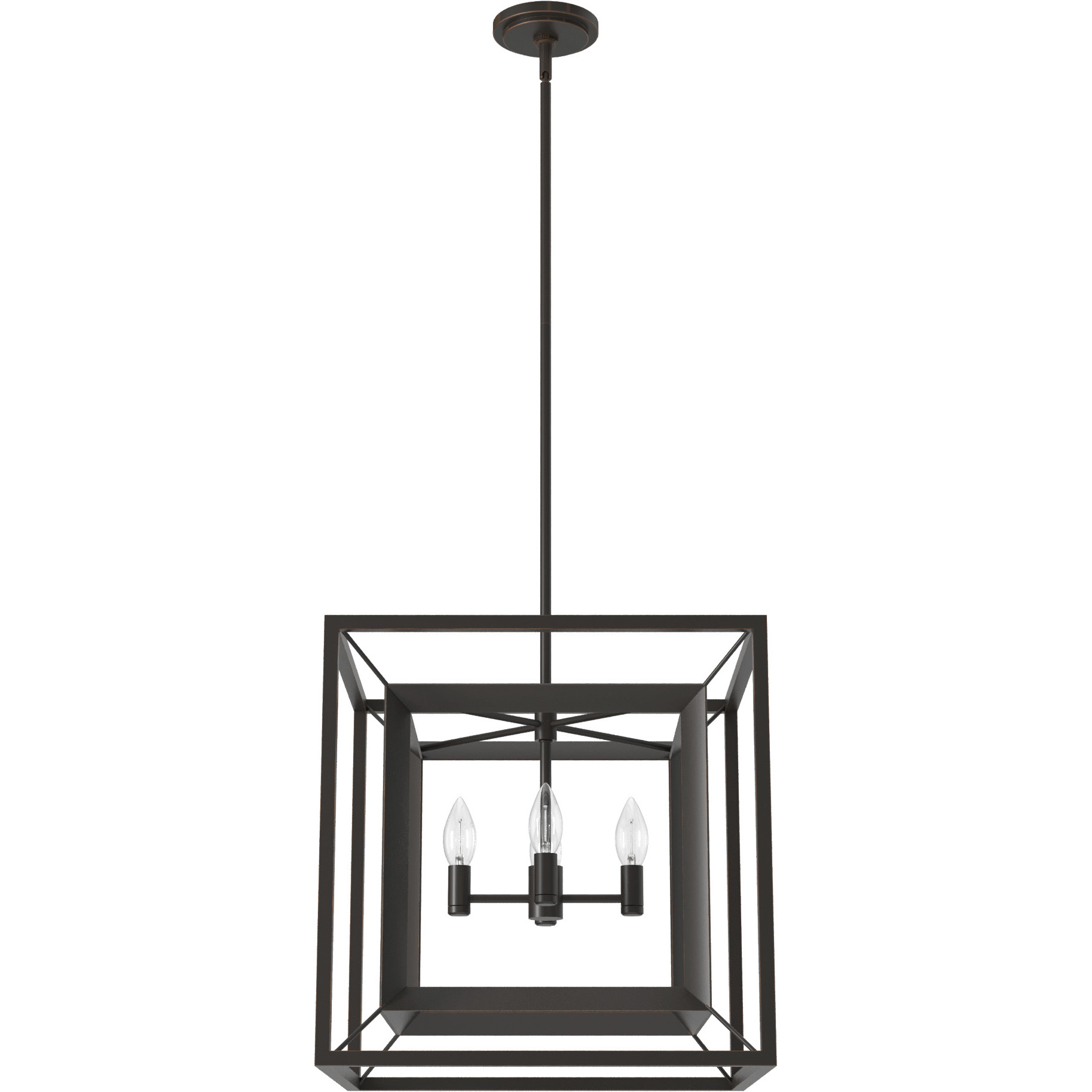 Doherty 4 Light 18 inch Onyx Bengal Chandelier Ceiling Light