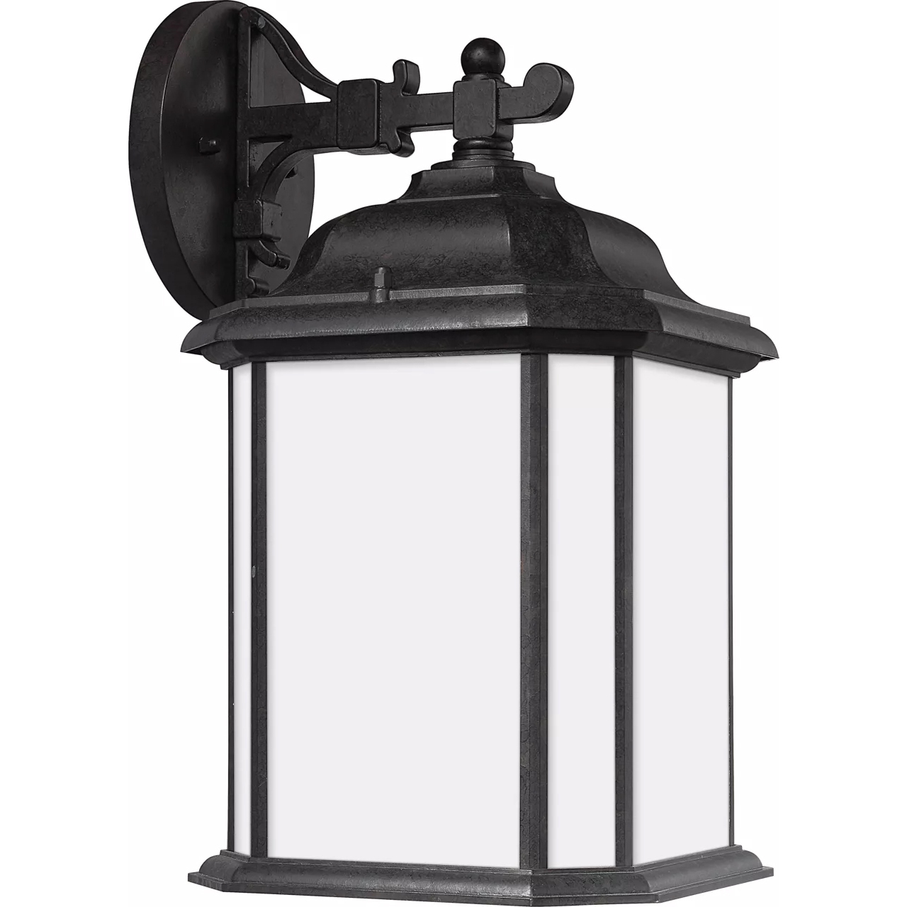 Kent 1 Light 15 inch Oxford Bronze Outdoor Wall Lantern, Large