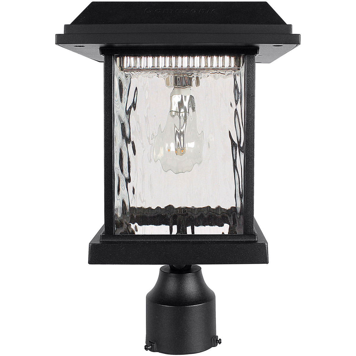 Aspen LED 15 inch Black Post Light, Solar