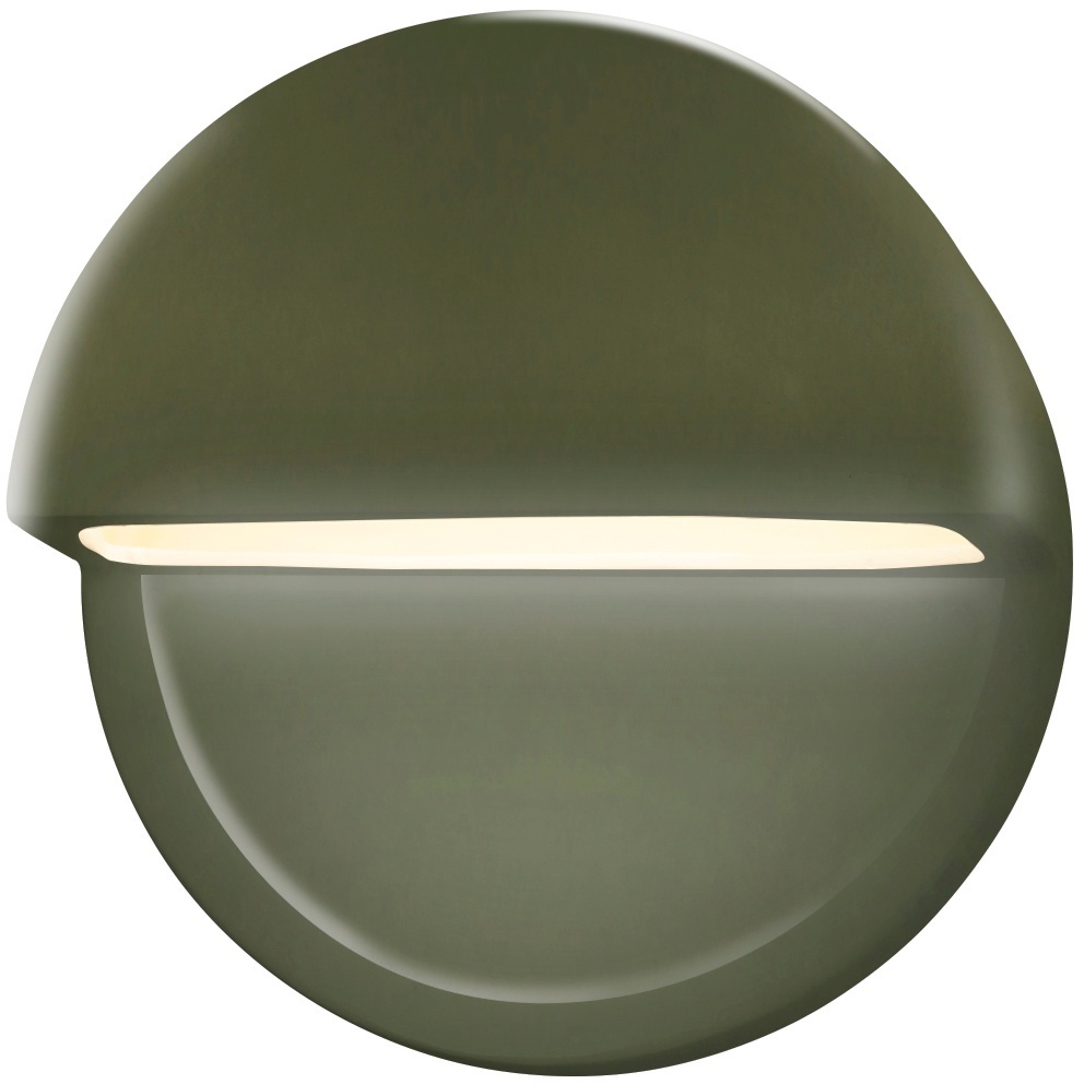 Ambiance LED 8 inch Matte Green ADA Wall Sconce Wall Light