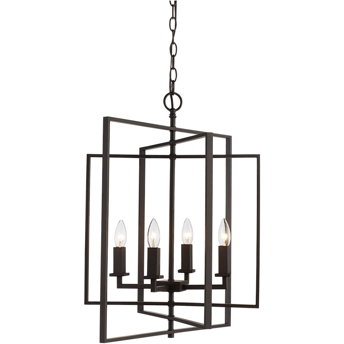 El Capitan 4 Light 20 inch Rubbed Oil Bronze Pendant Ceiling Light