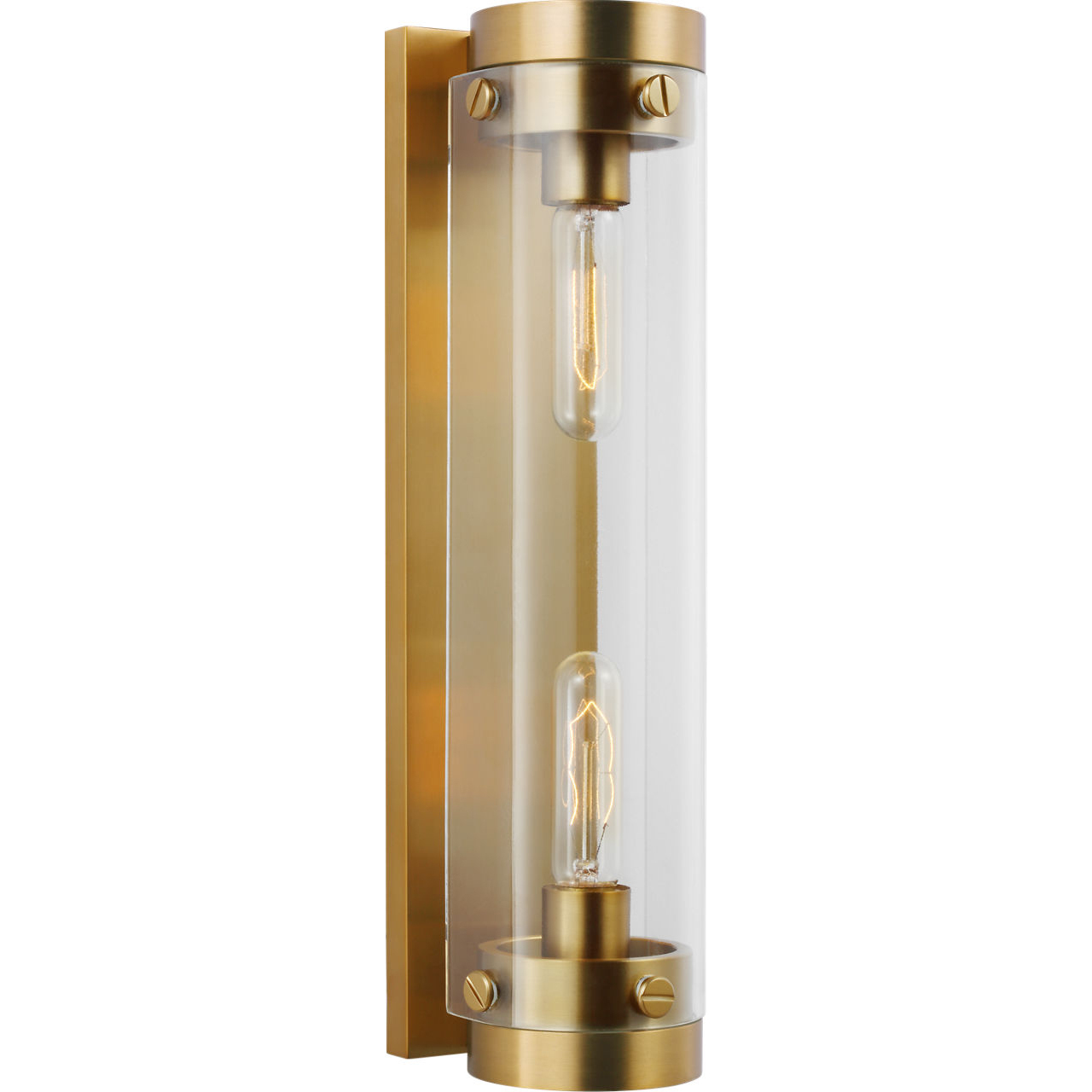 C&M by Chapman & Myers Garrett 2 Light 4 inch Burnished Brass Wall Bath Fixture Wall Light