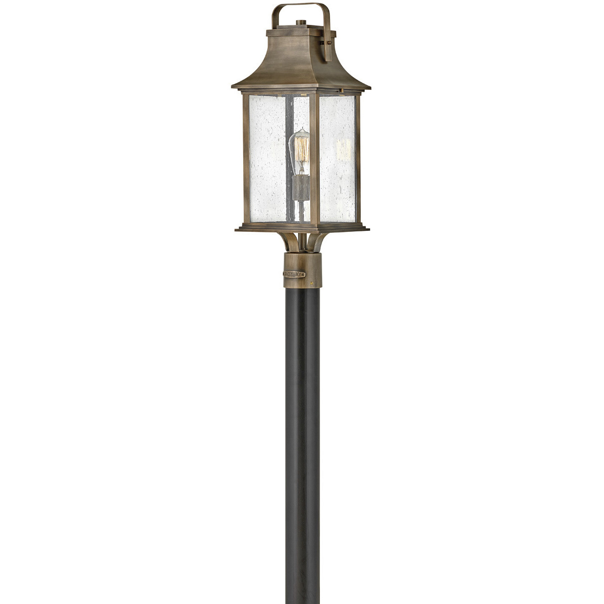 Grant 1 Light 23.75 inch Burnished Bronze Outdoor Post Mount Lantern
