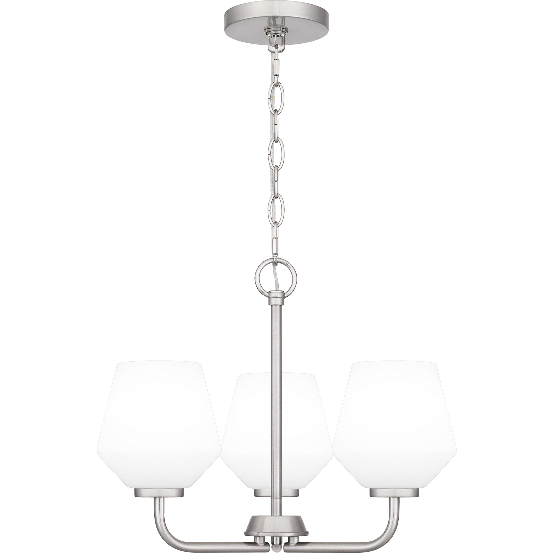 Nielson 3 Light 17 inch Brushed Nickel Pendant Ceiling Light, Large