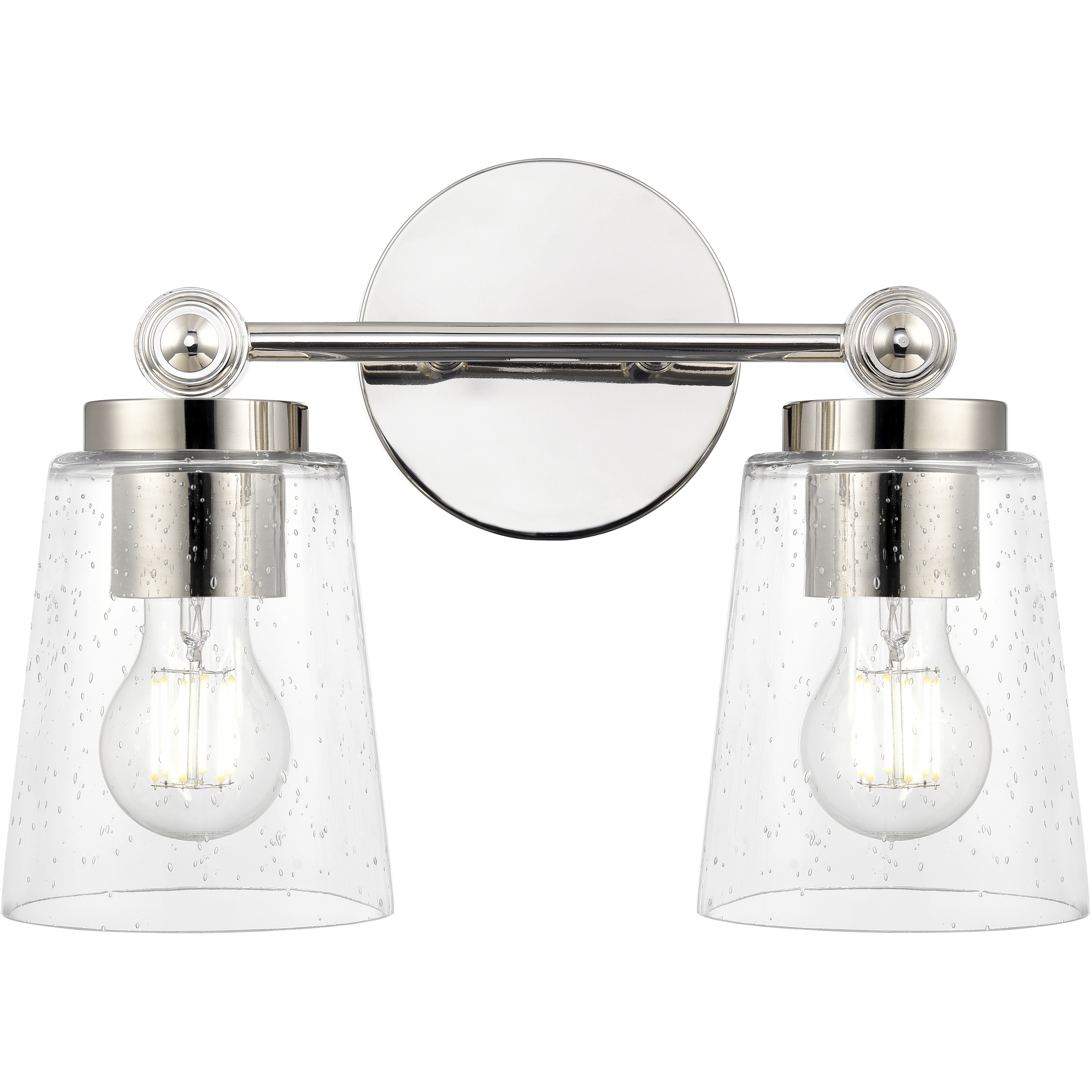 Lauryn 2 Light 13.5 inch Polished Nickel Bathroom Vanity Light Wall Light