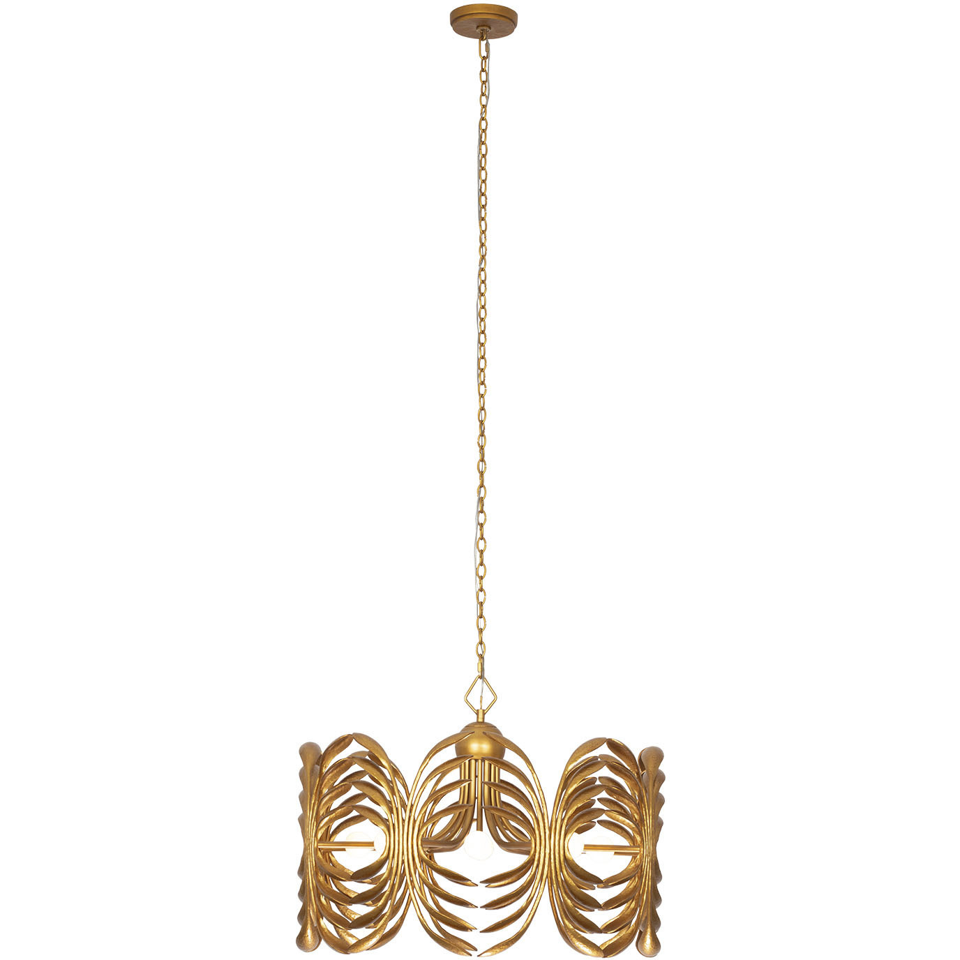 Botanica 8 Light 28 inch Warm Gold Pendant Chandelier Ceiling Light