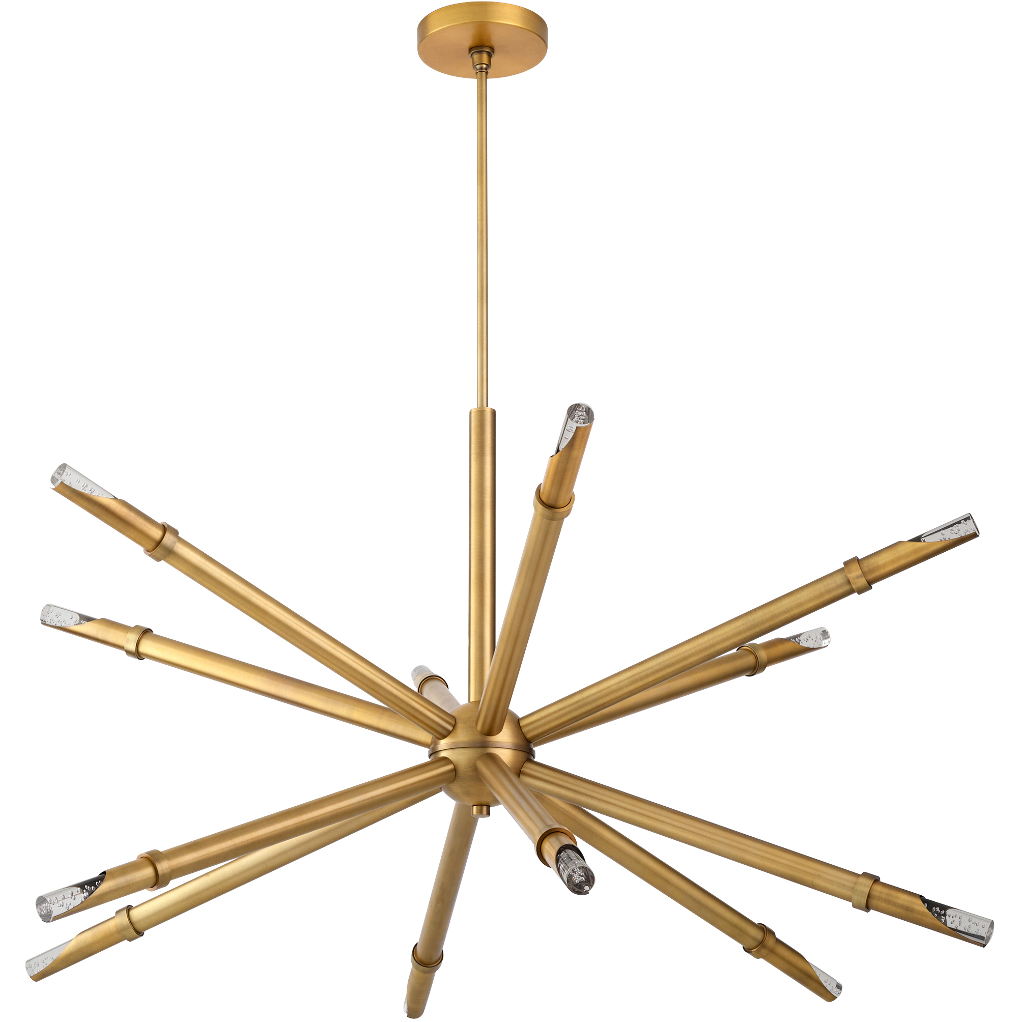 Ionis 12 Light 42 inch Brushed Brass Pendant Ceiling Light