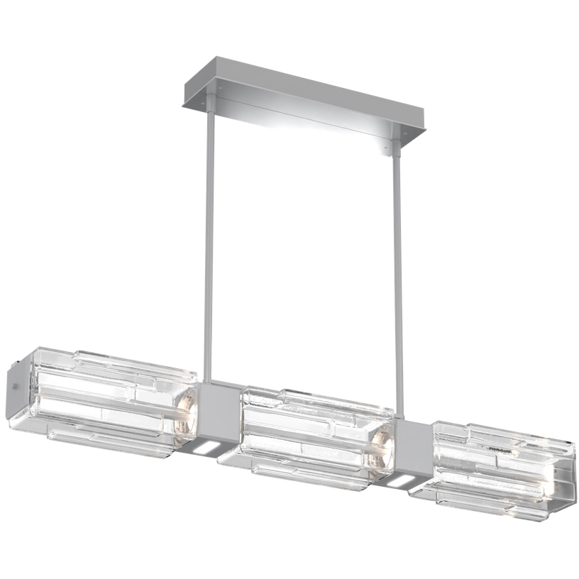 Ledgestone LED 41 inch Classic Silver Linear Pendant Ceiling Light in 3000K LED, Dining