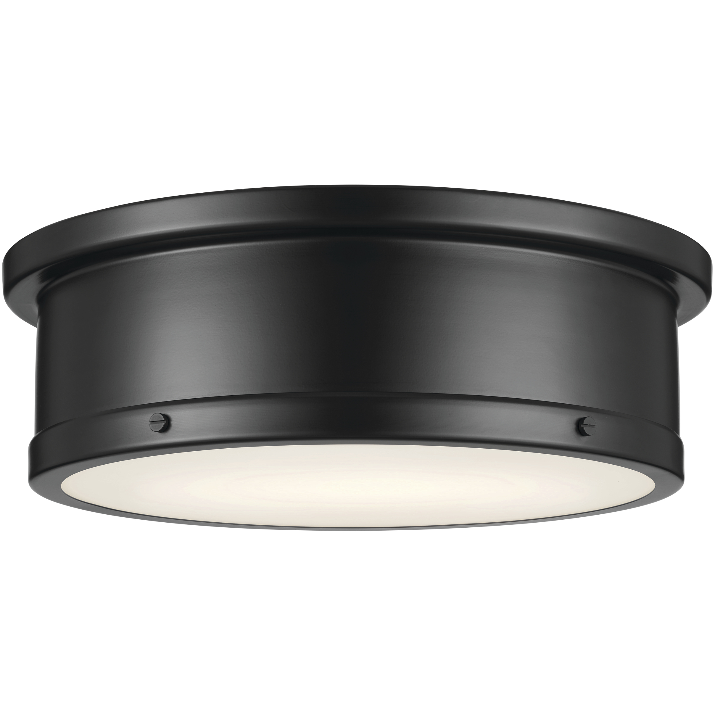 Serca 3 Light 18 inch Black Flush Mount Ceiling Light