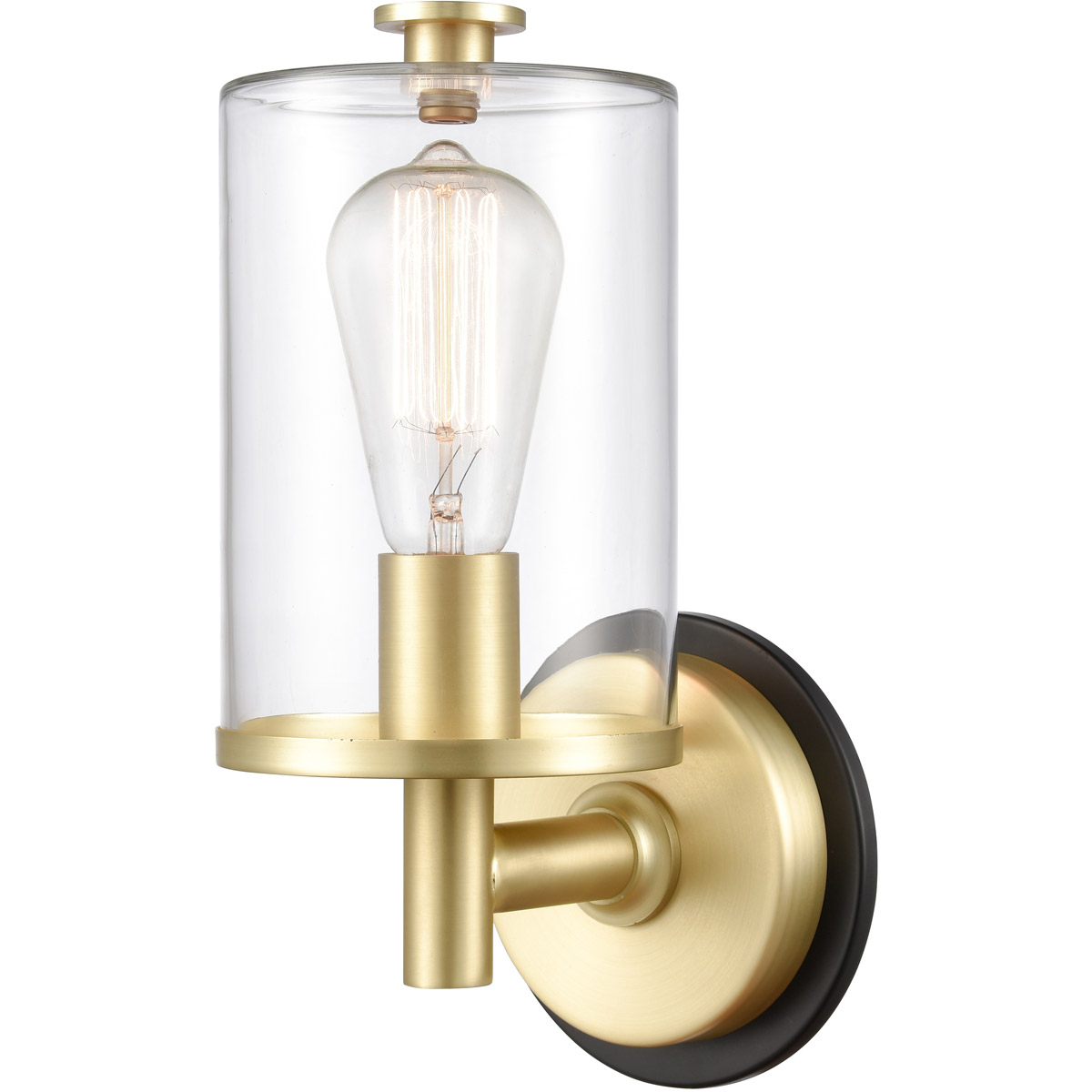 Marlowe 1 Light 5 inch Black Satin Brass Bath Vanity Light Wall Light