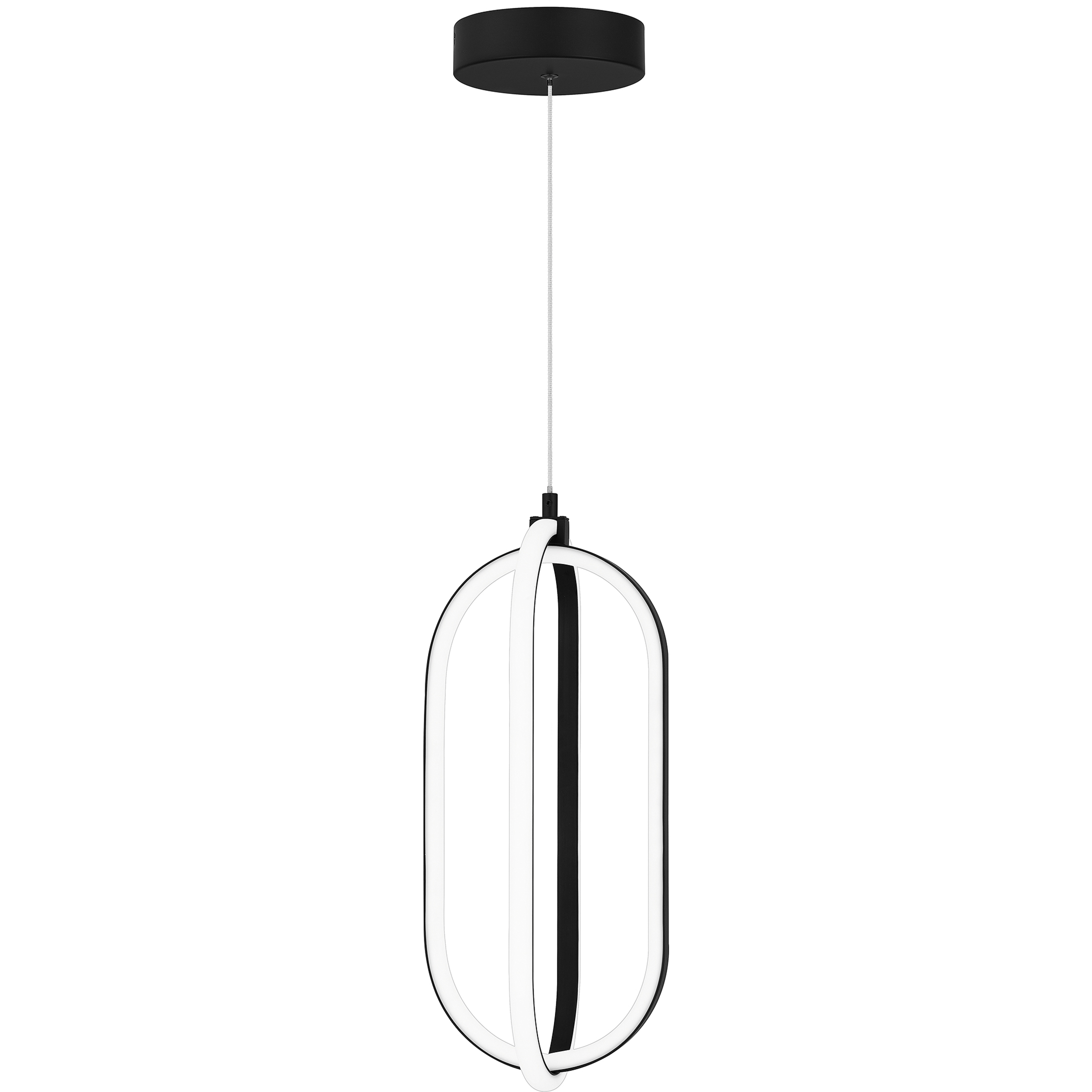 Calista LED 7.75 inch Matte Black Mini Pendant Ceiling Light