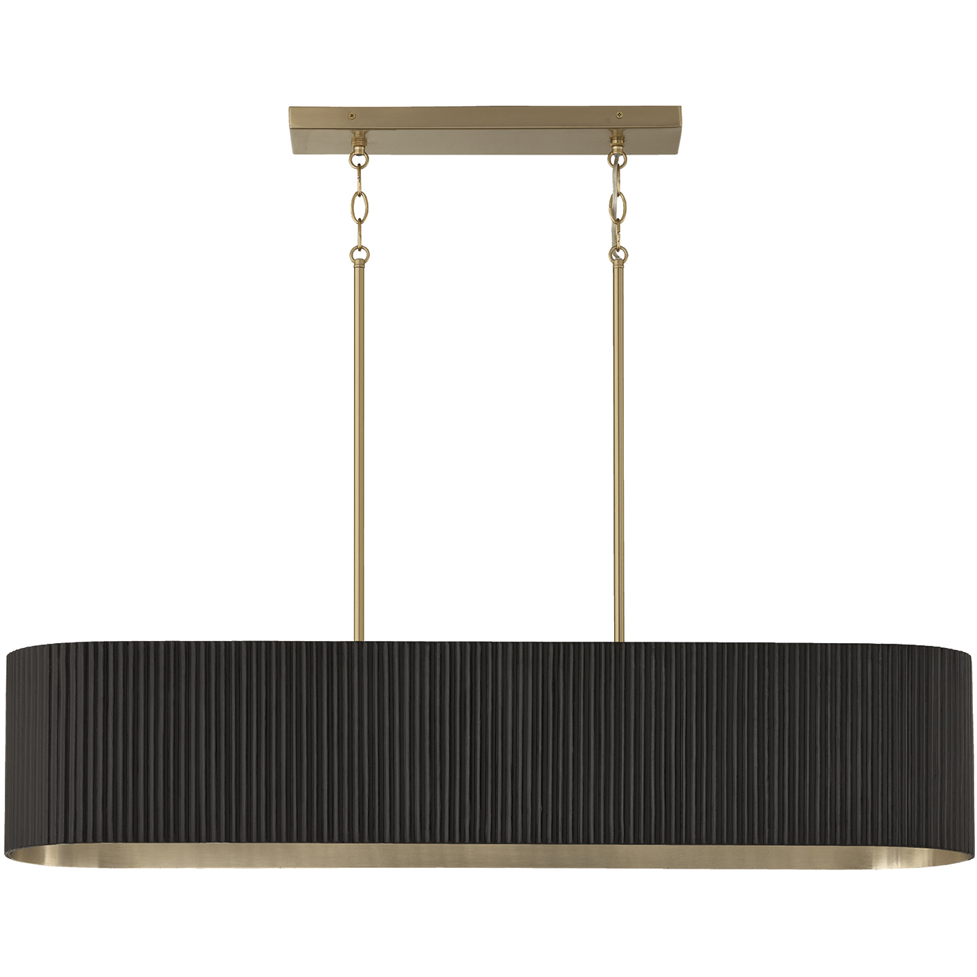 Capital Lighting Donovan Island Light Ceiling Light in Black Stain and Matte Brass 850751KR - Open Box