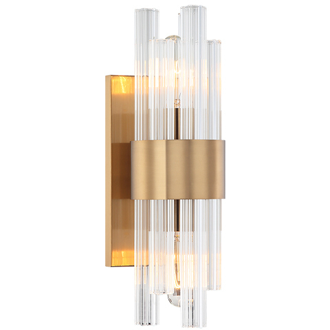 Kellan 2 Light 5 inch Aged Gold Brass Wall Sconce Wall Light