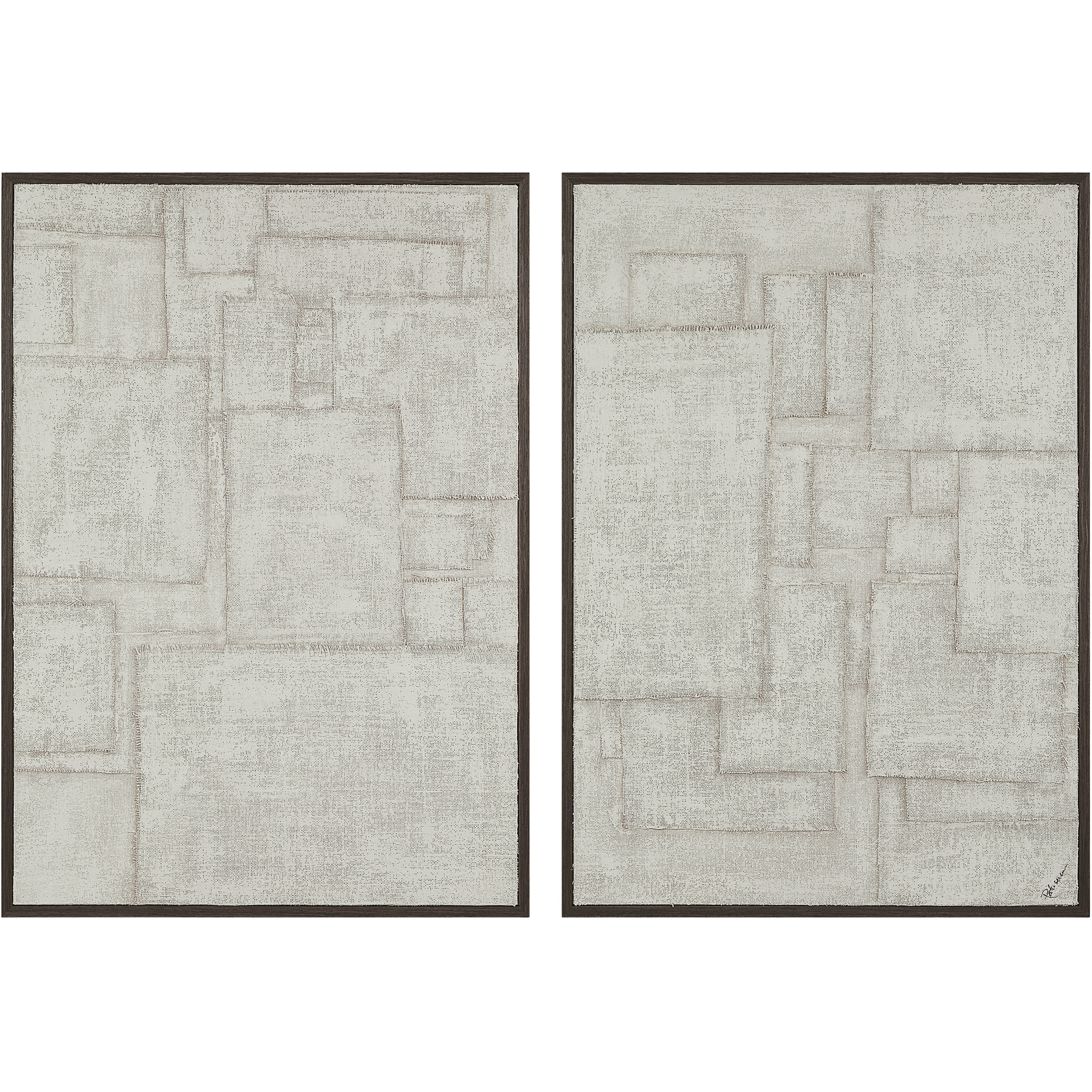 Renwil Caramelo Sand Beige Wall Art, Set of 2 W6775 - Open Box