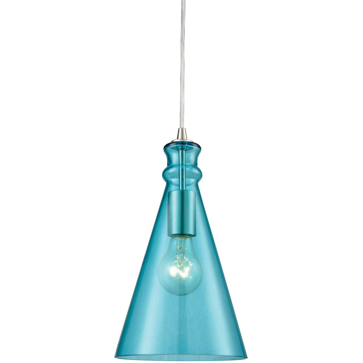 ELK 10771/1 Parson 1 Light 7 inch Satin Nickel Pendant ELK 10771/1 Parson 1 Light 7 inch Satin Nickel Pendant