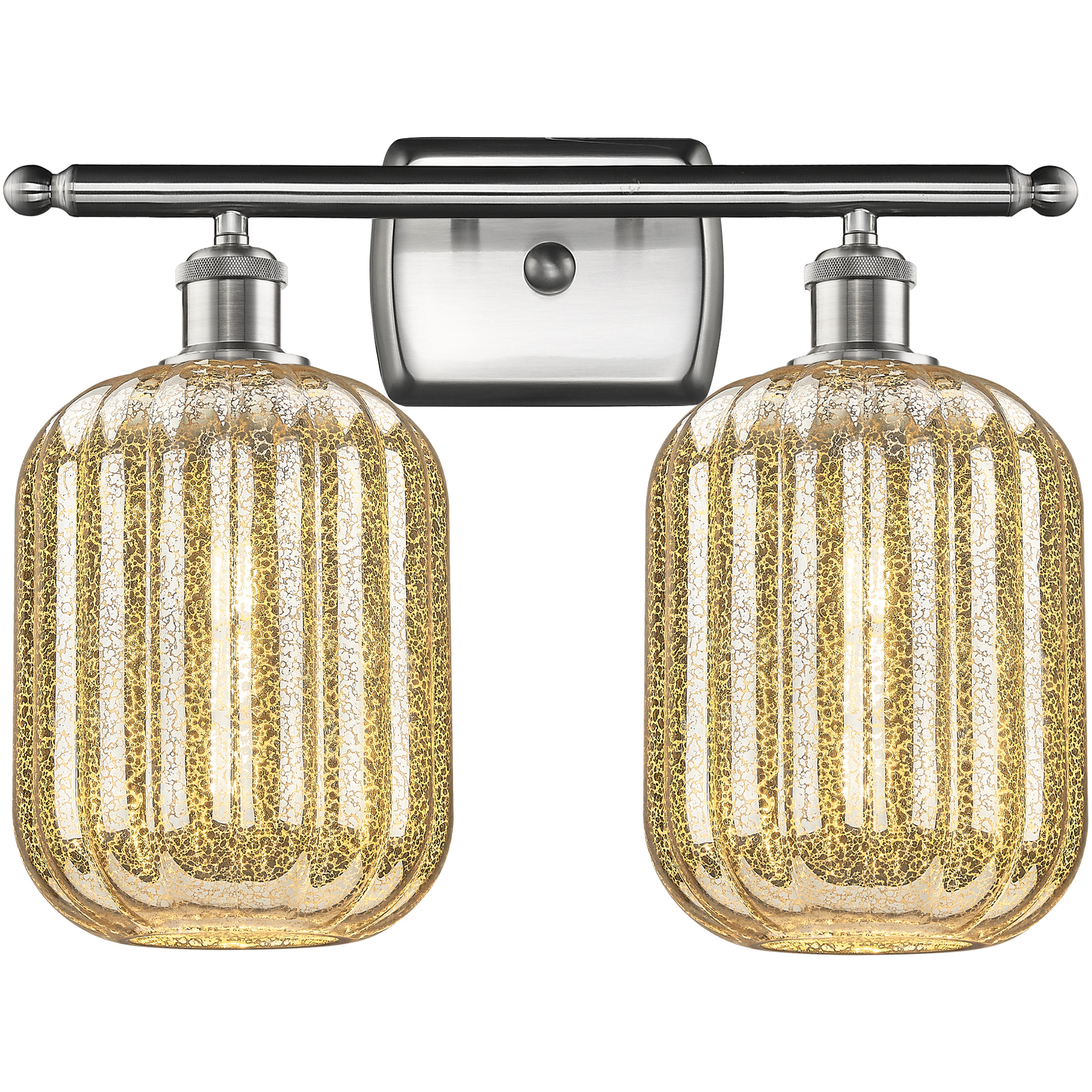 Ballston Preston 2 Light 16.75 inch Brushed Satin Nickel Bath Vanity Light Wall Light in Mercury