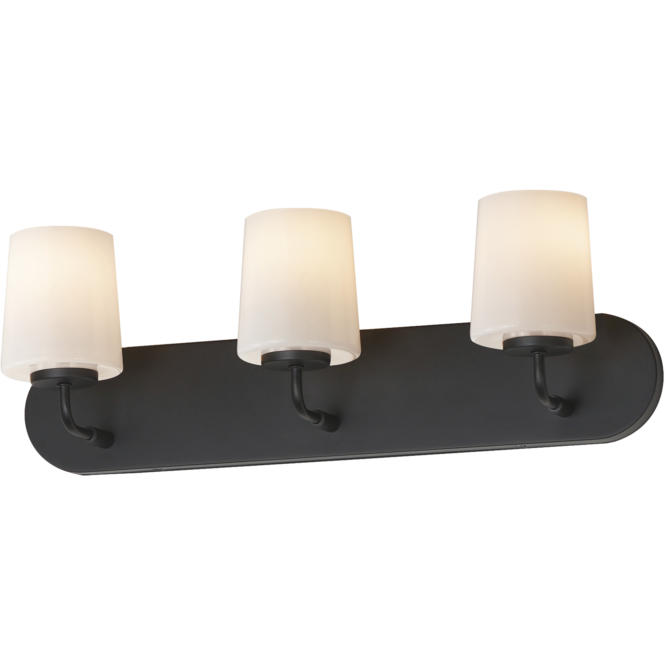 Durham 3 Light 24 inch Black Bath Vanity Wall Light