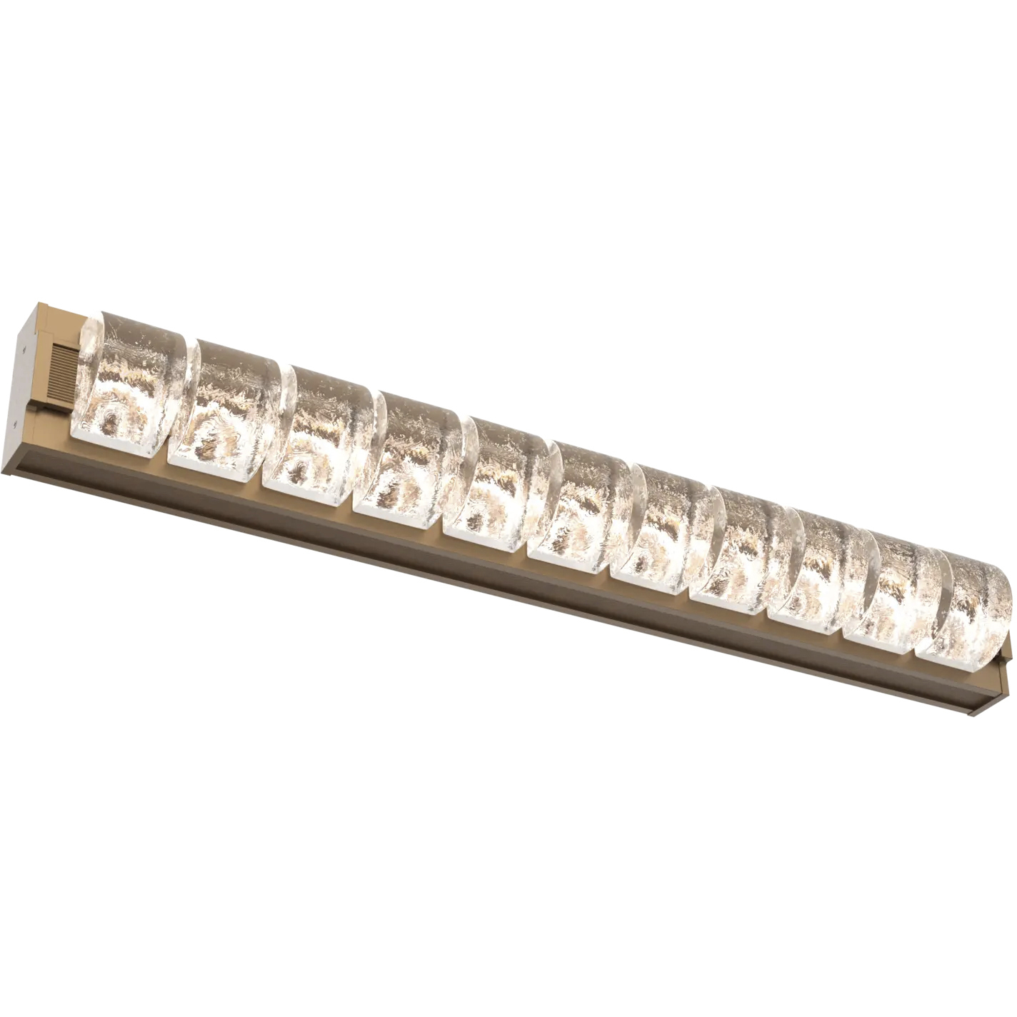 Tessera LED 38 inch Novel Brass with Nutmeg Vanity Light Wall Light