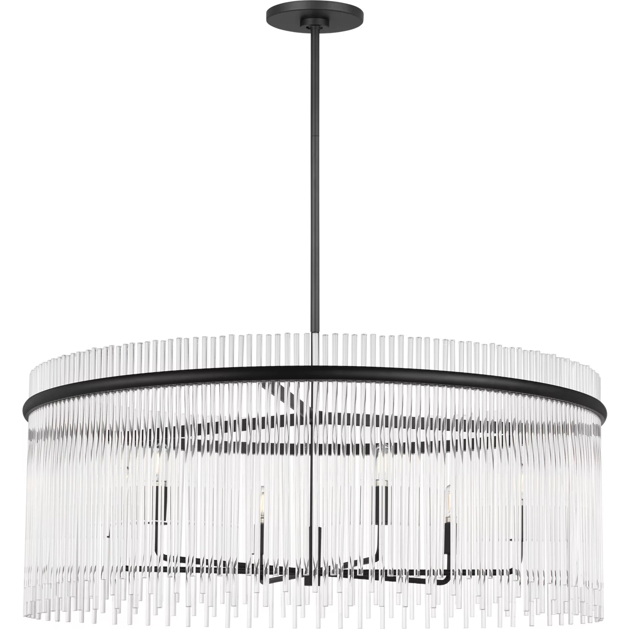 Drew & Jonathan Finley 6 Light 35.5 inch Midnight Black Chandelier Ceiling Light