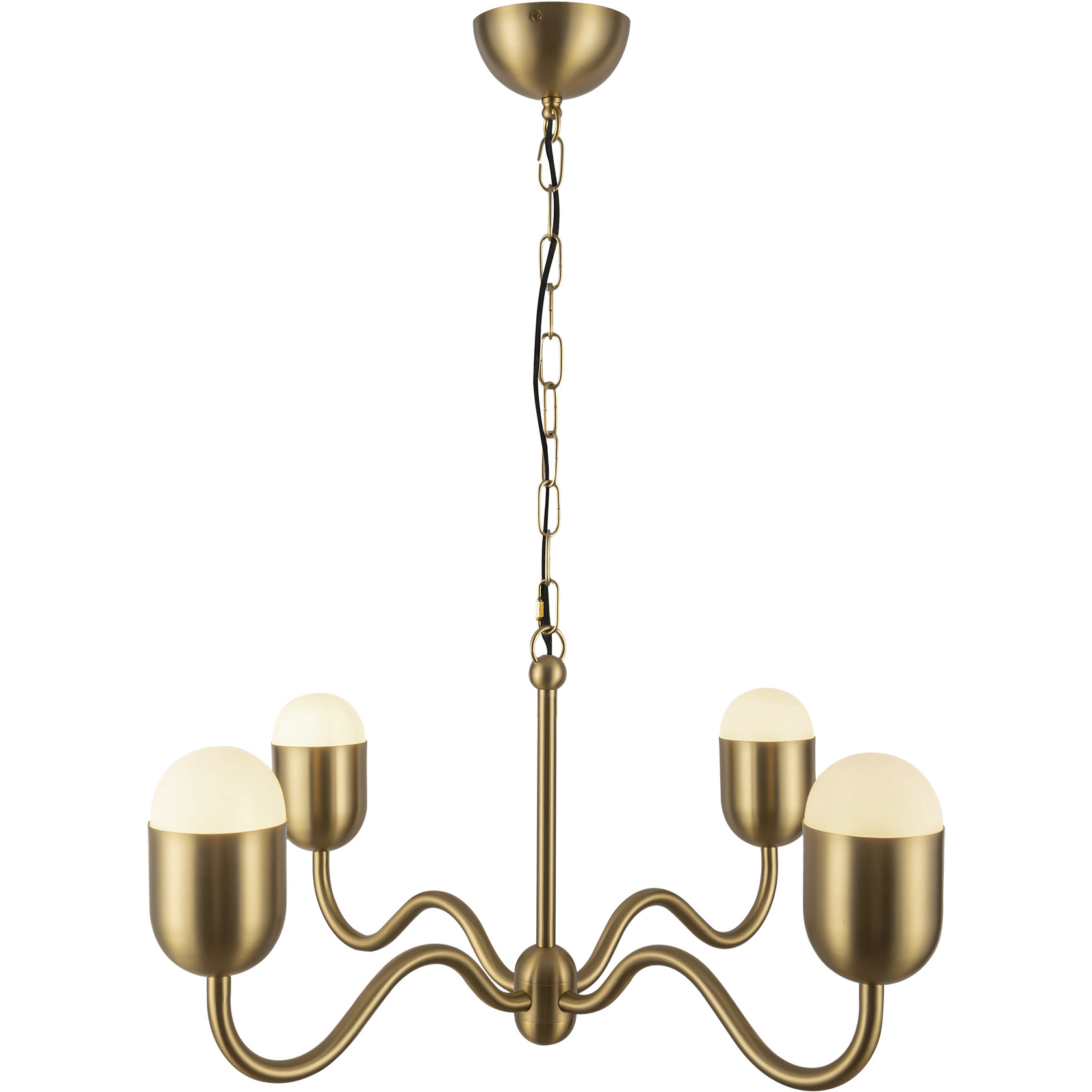 Alora Mood Effie 4 Light 27 inch Brushed Gold Chandelier Ceiling Light