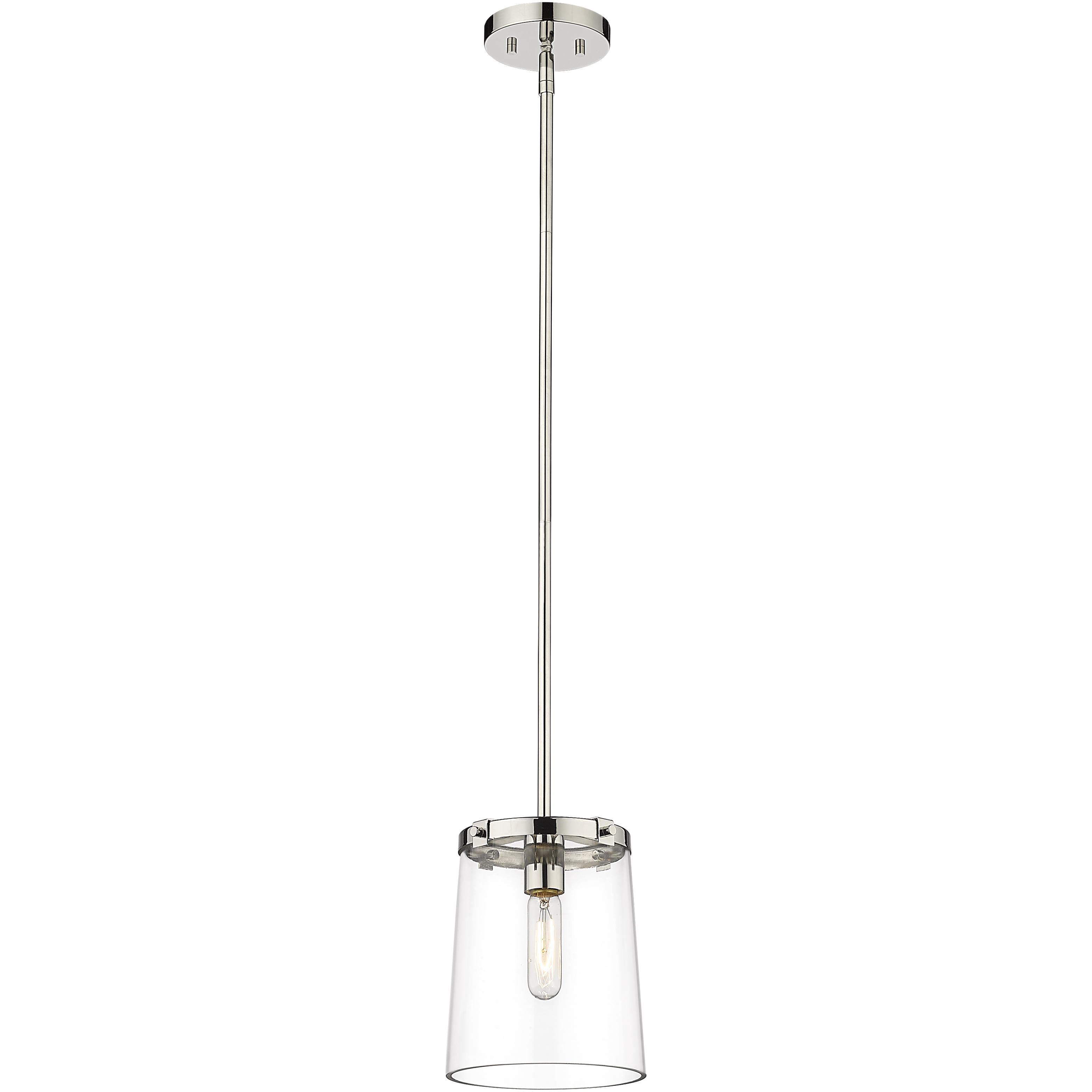 Callista 1 Light 7.5 inch Polished Nickel Pendant Ceiling Light