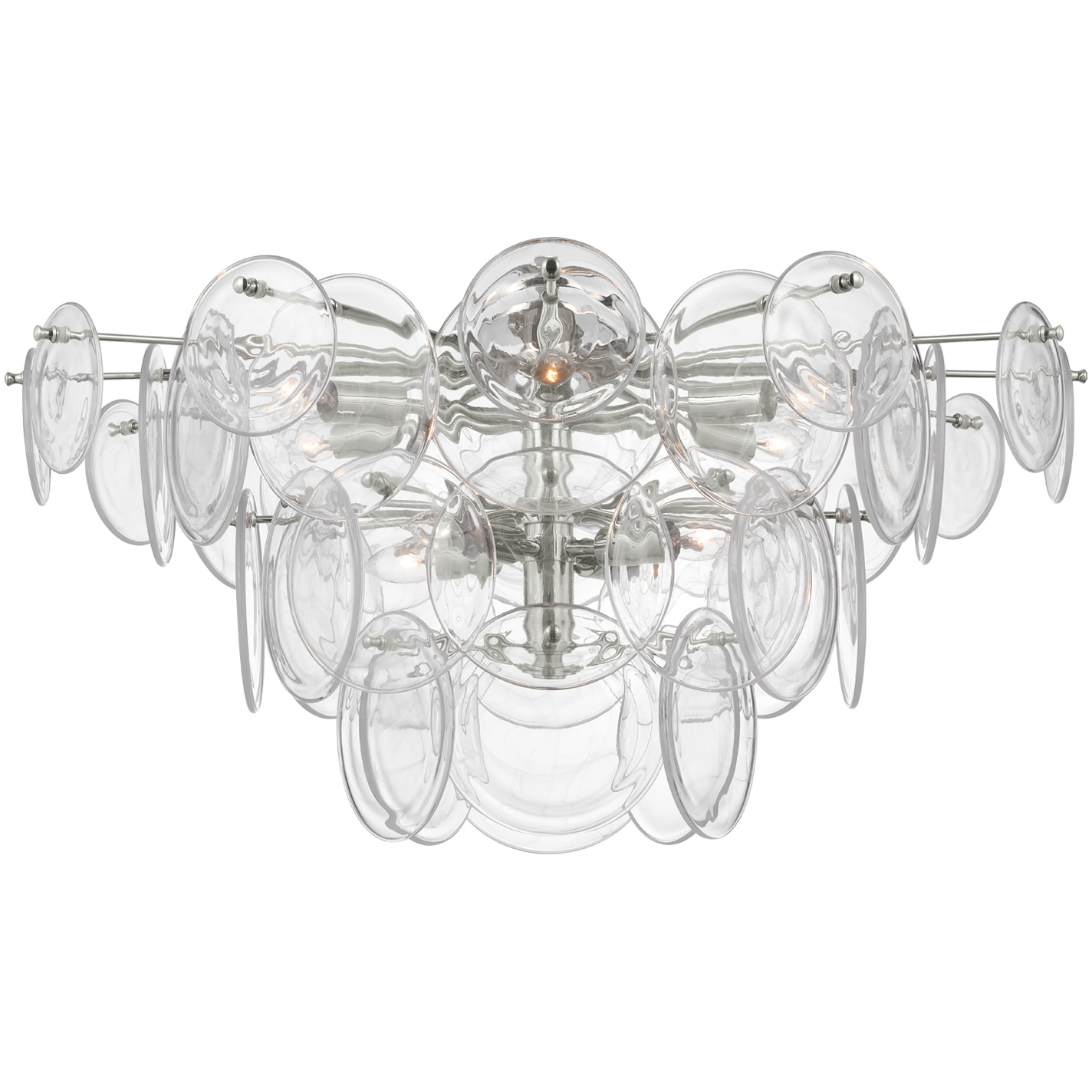 Visual Comfort Signature Collection AERIN Loire LED 34 inch Polished Nickel Flush Mount Ceiling Light, Grande ARN4453PN-CSG - Open Box