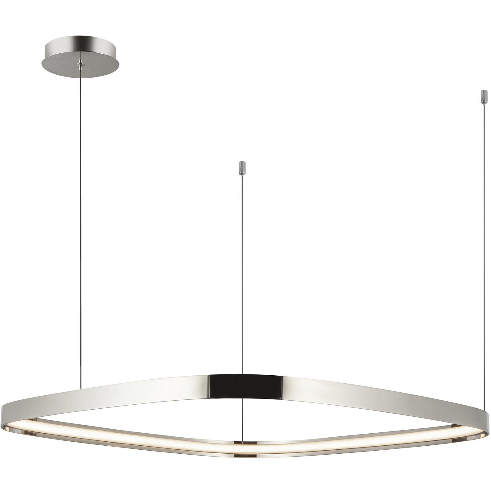 Yukon LED 31.5 inch Polished Nickel Pendant Ceiling Light