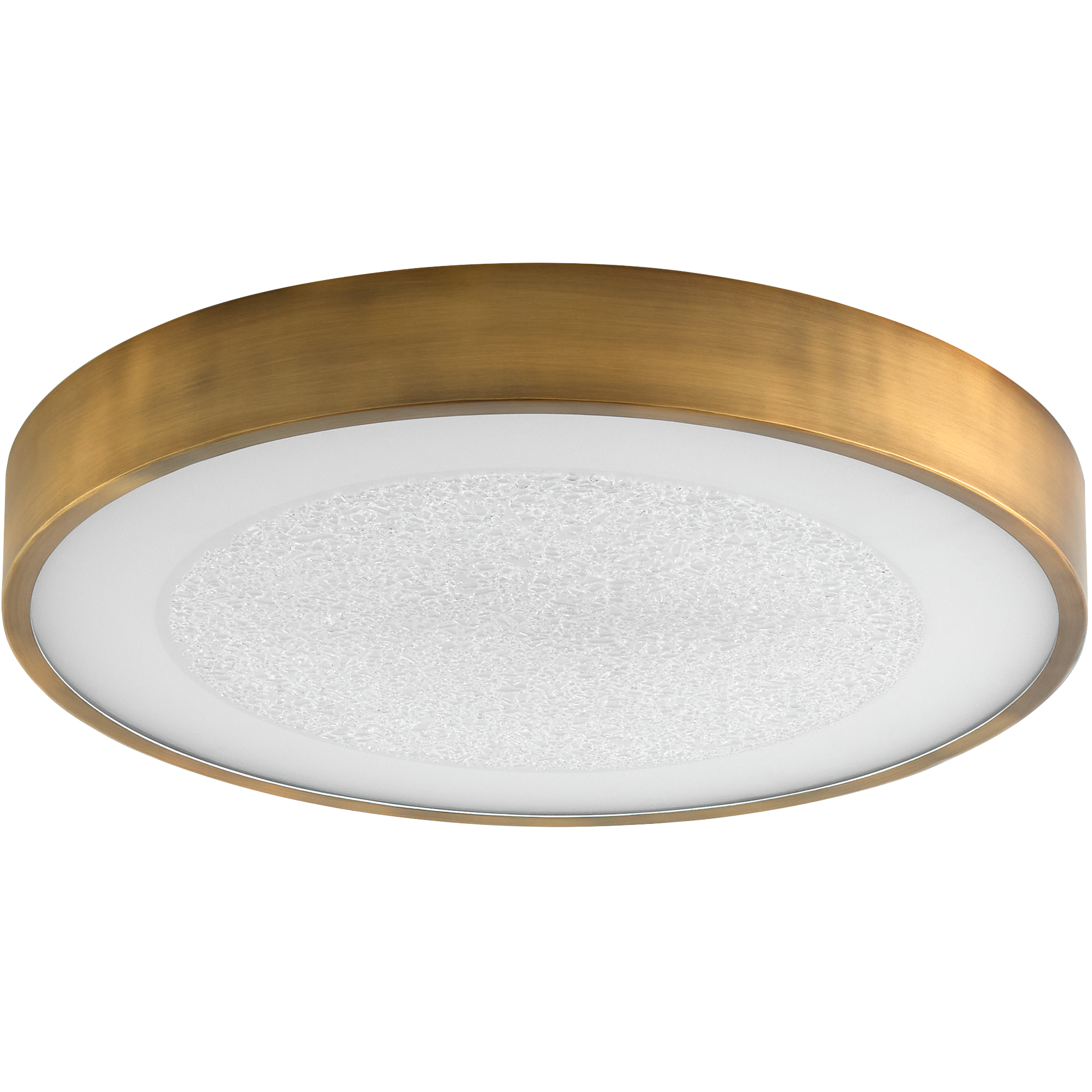 Floe 24 inch Brushed Brass Flush Mount Ceiling Light
