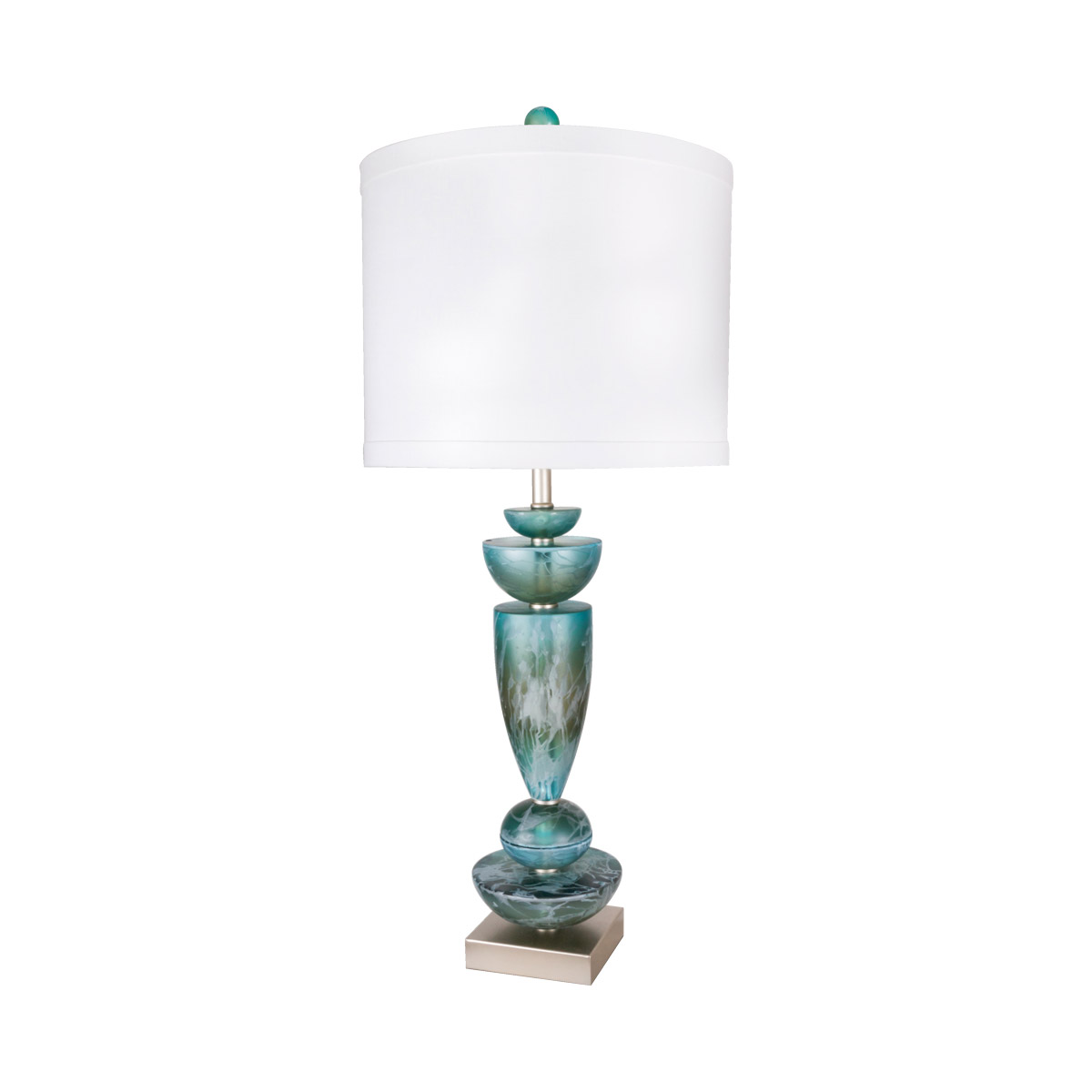 Flagship 35 inch 150 watt Silver Table Lamp Portable Light